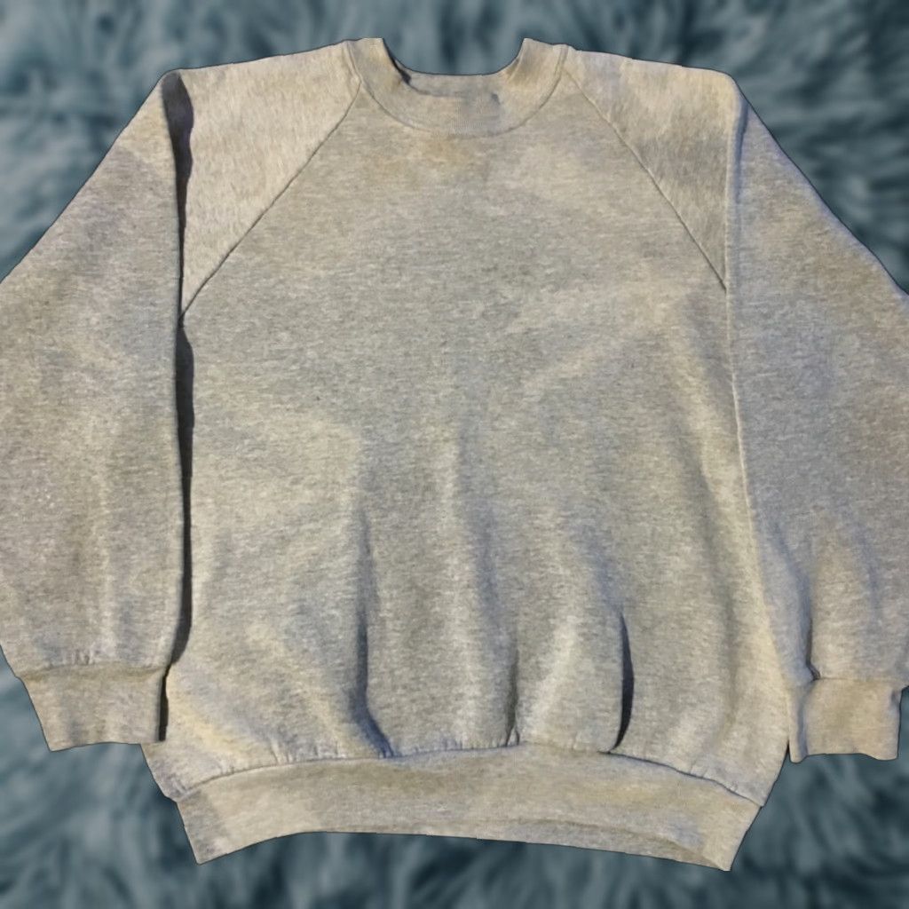 Fruit Of The Loom VINTAGE Fruit of the Loom Hoodie Mens S Gray 90s Grunge Punk Skate Surf Biker USA Distressed Faded Sweatshirt Size US S / EU 44-46 / 1 - 1 Thumbnail