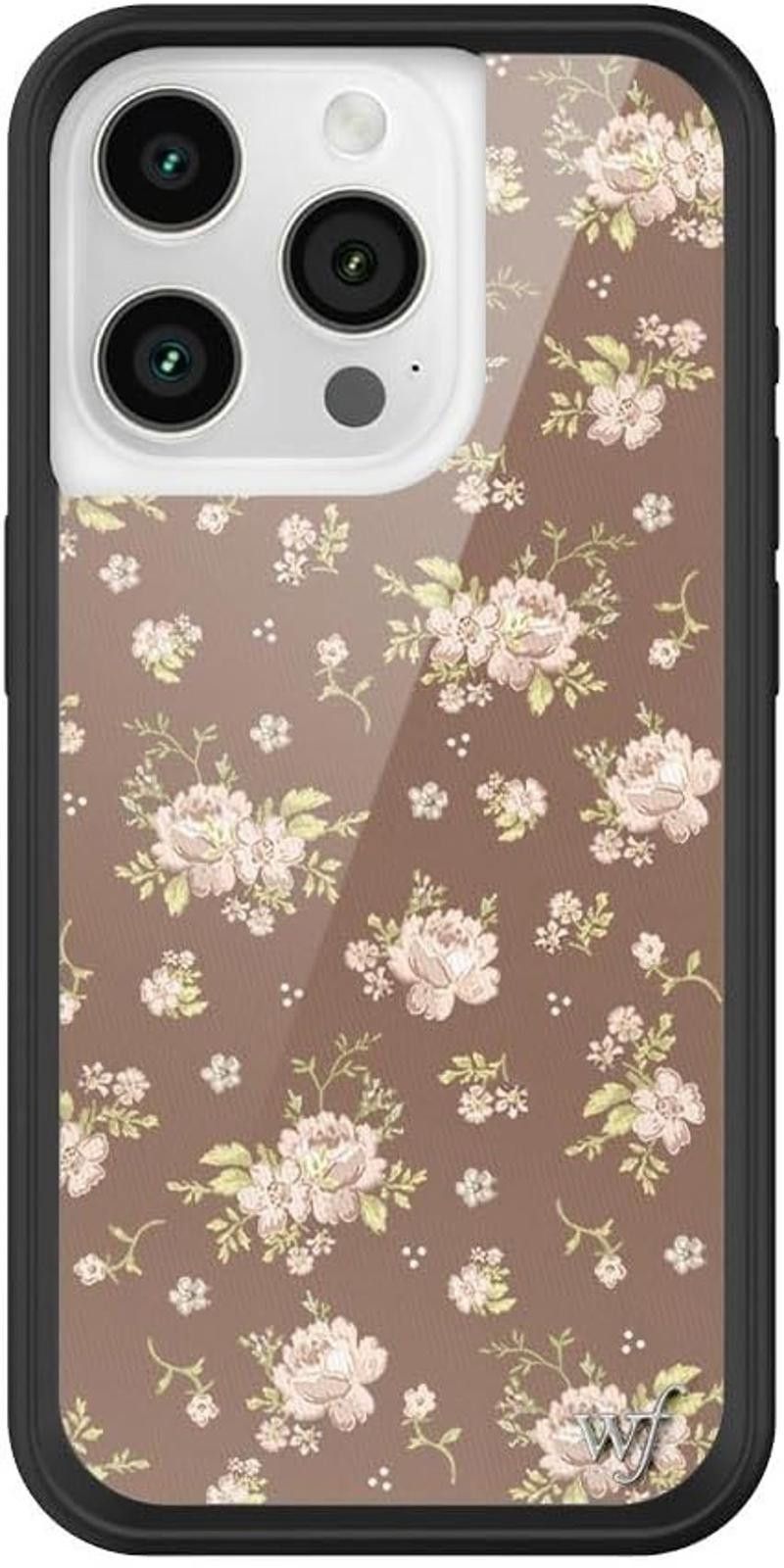 Designer Wildflower Cases Apple iPhone 15 PRO Protective Black Bumper Size ONE SIZE - 1 Thumbnail