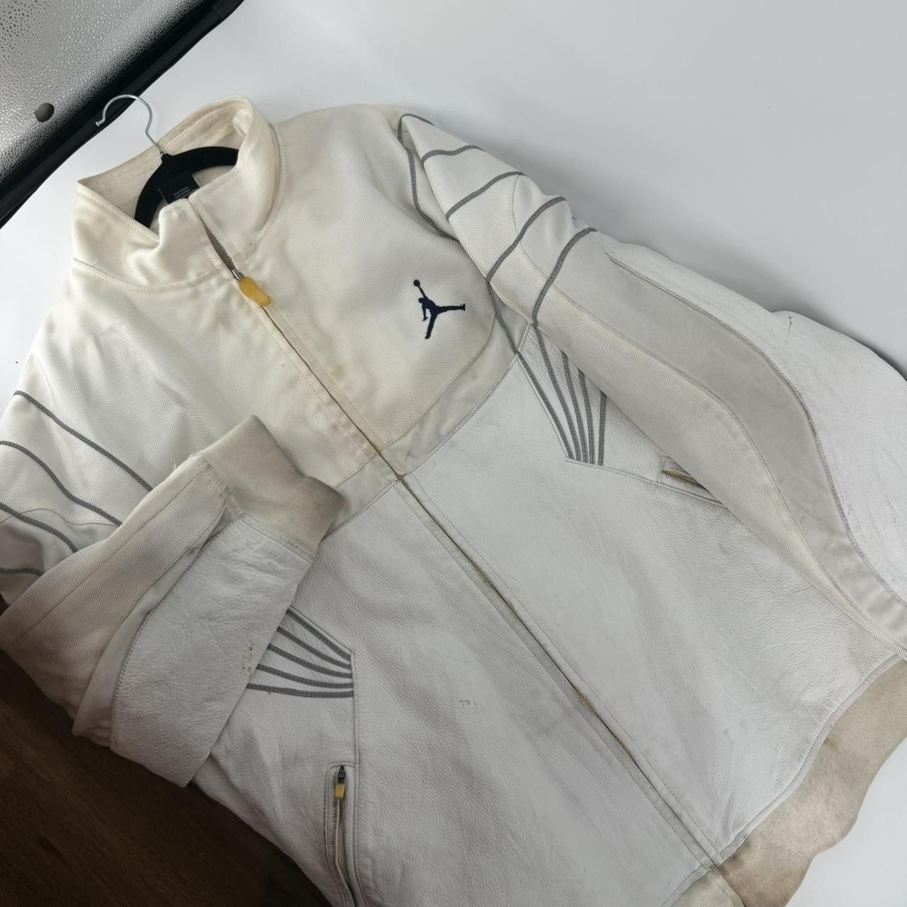 Jordan Brand Jordan Mens Cow Leather Jacket Size US XXL / EU 58 / 5 - 1 Thumbnail