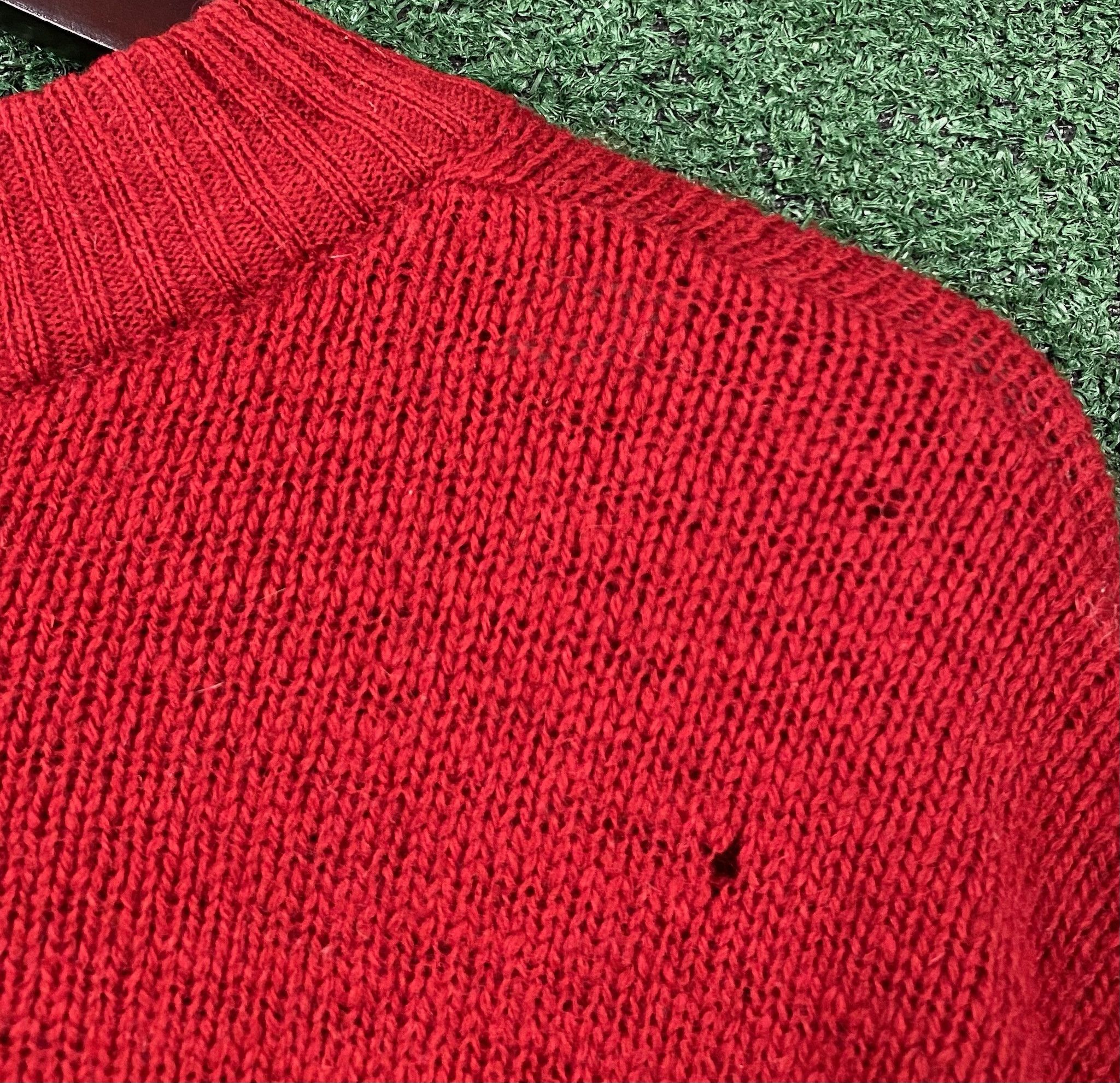 Benetton 80’s Benetton 100% Wool 3D Knit Distressed Sweater Medium Size US M / EU 48-50 / 2 - 5 Thumbnail