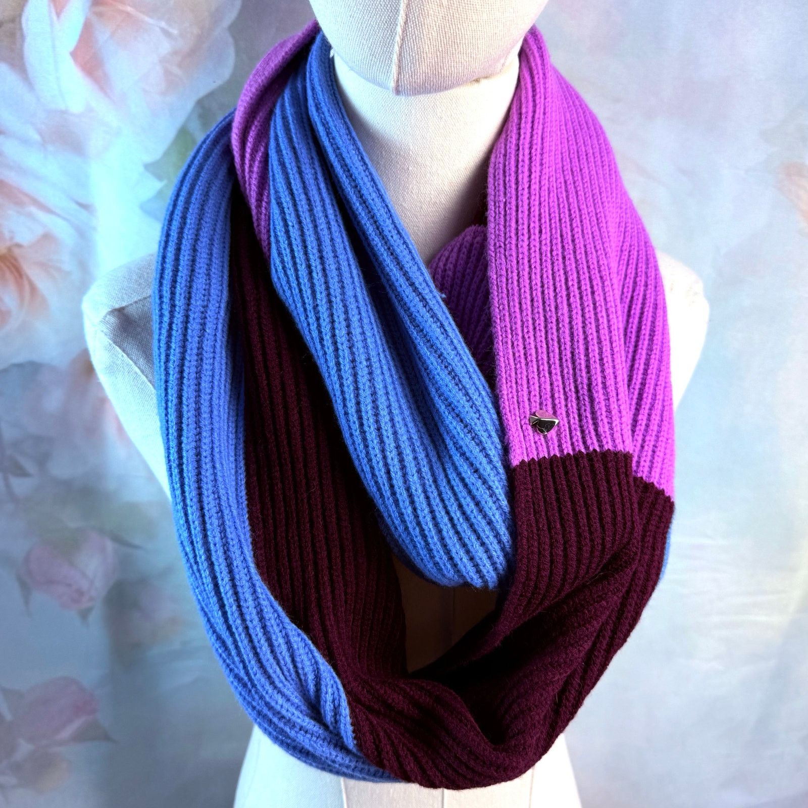 Kate Spade Kate Spade New York Wool Blend Color Block Infinity Scarf Size ONE SIZE - 1 Thumbnail