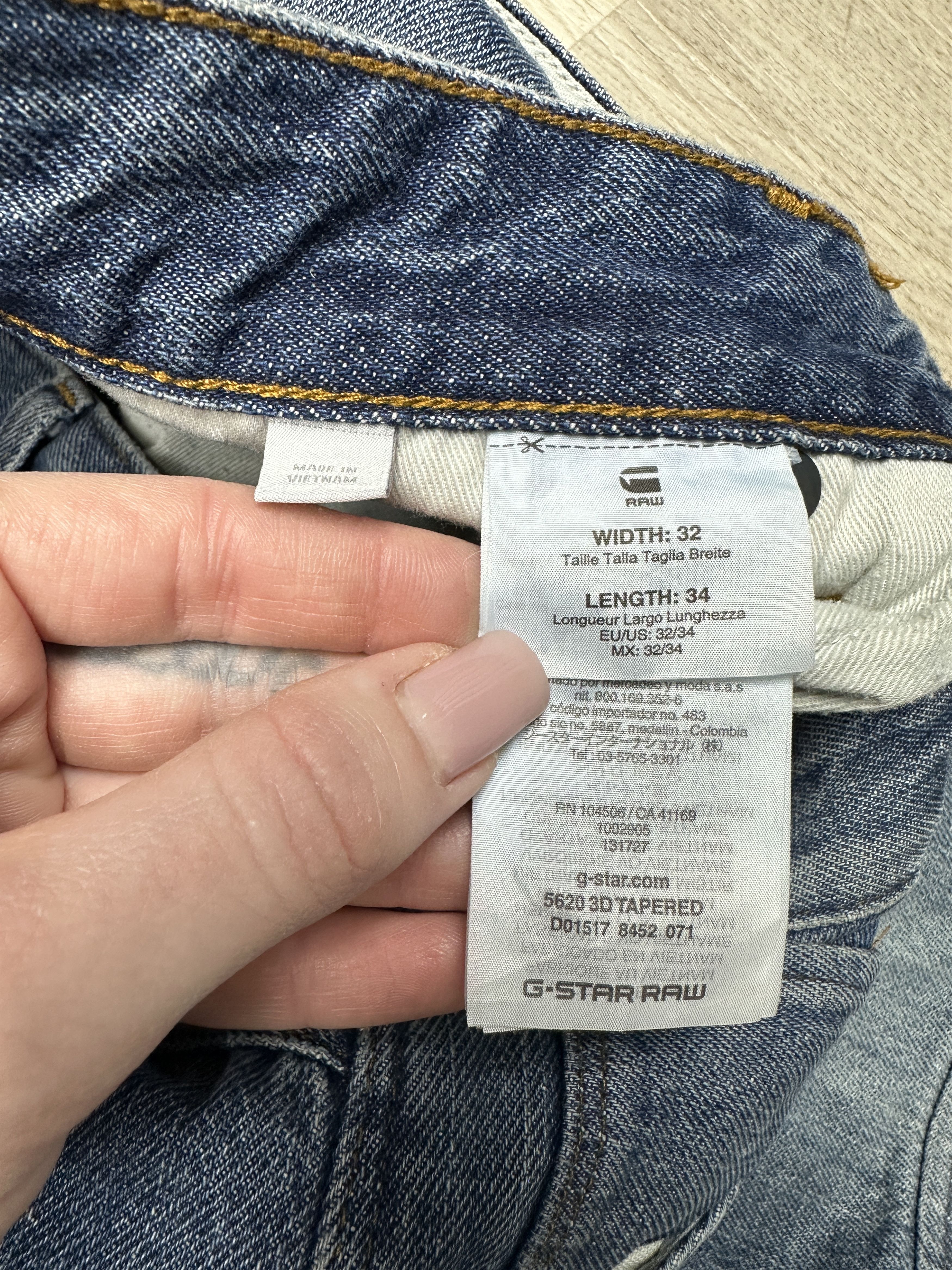 G-Star G Star Raw 5620 3D Tapered Denim Double Knee Pants Jeans Size US 32 / EU 48 - 4 Thumbnail