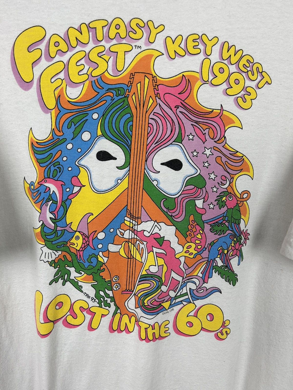 Vintage 90s Vintage Fantasy Fest Key West 1993 Lost In 60s Tee Size US XL / EU 56 / 4 - 2 Thumbnail