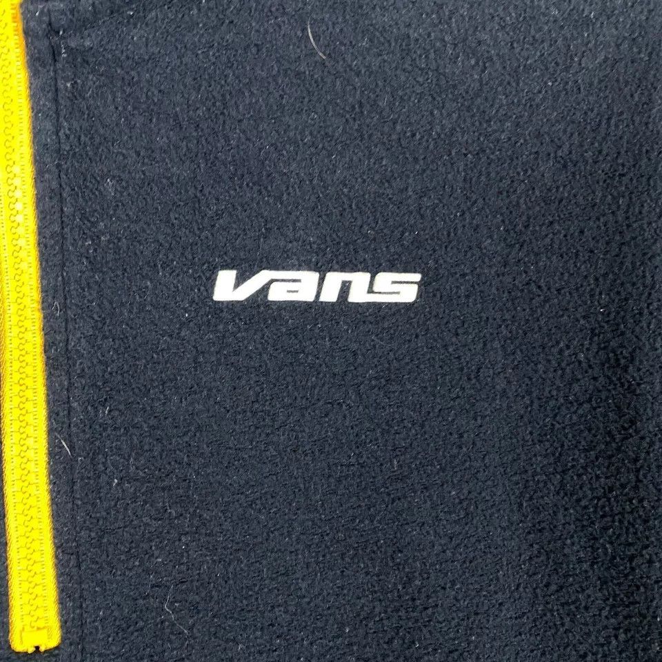 Vans Vans 1/2 Zip Fleece Women's XS Pullover Navy Blue Cotton Size XS / US 0-2 / IT 36-38 - 3 Thumbnail