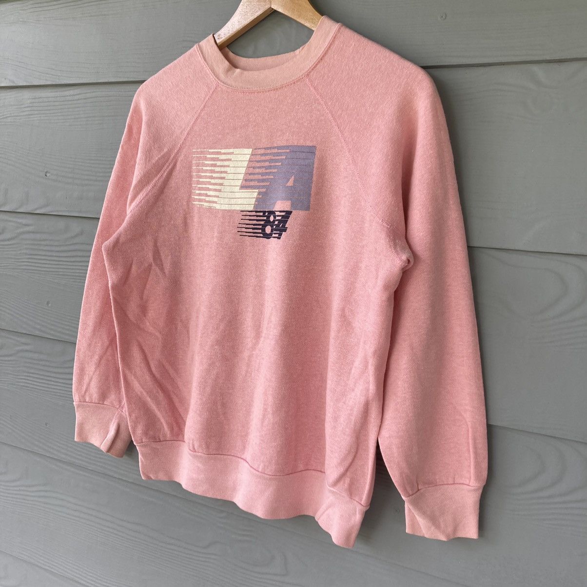 Japanese Brand × Vintage Vintage Los Angelas 84 Pink Sweatshirt Size US M / EU 48-50 / 2 - 3 Thumbnail