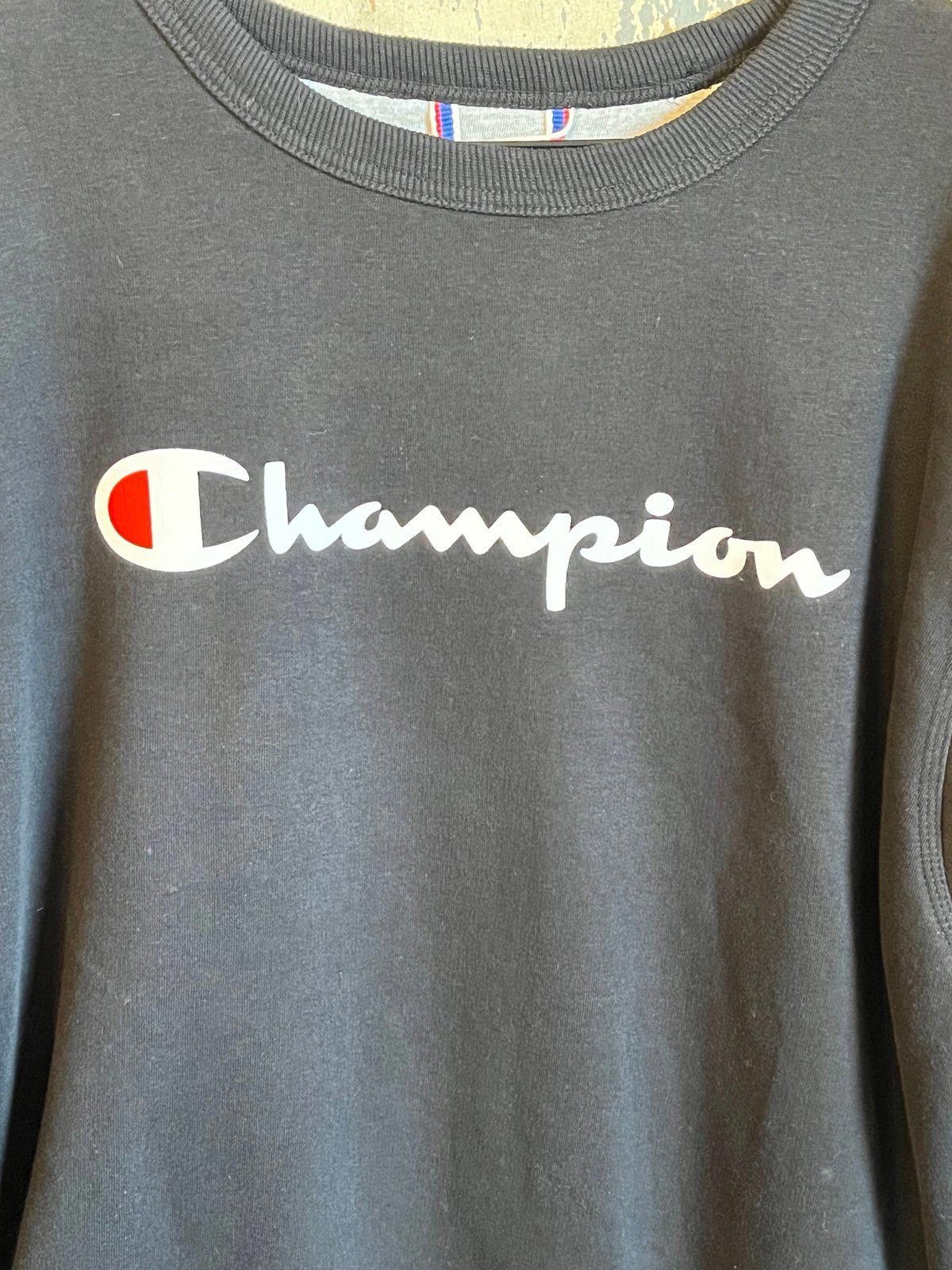 Champion Champion Sweatshirt Crewneck size Medium Black Size ONE SIZE - 2 Thumbnail