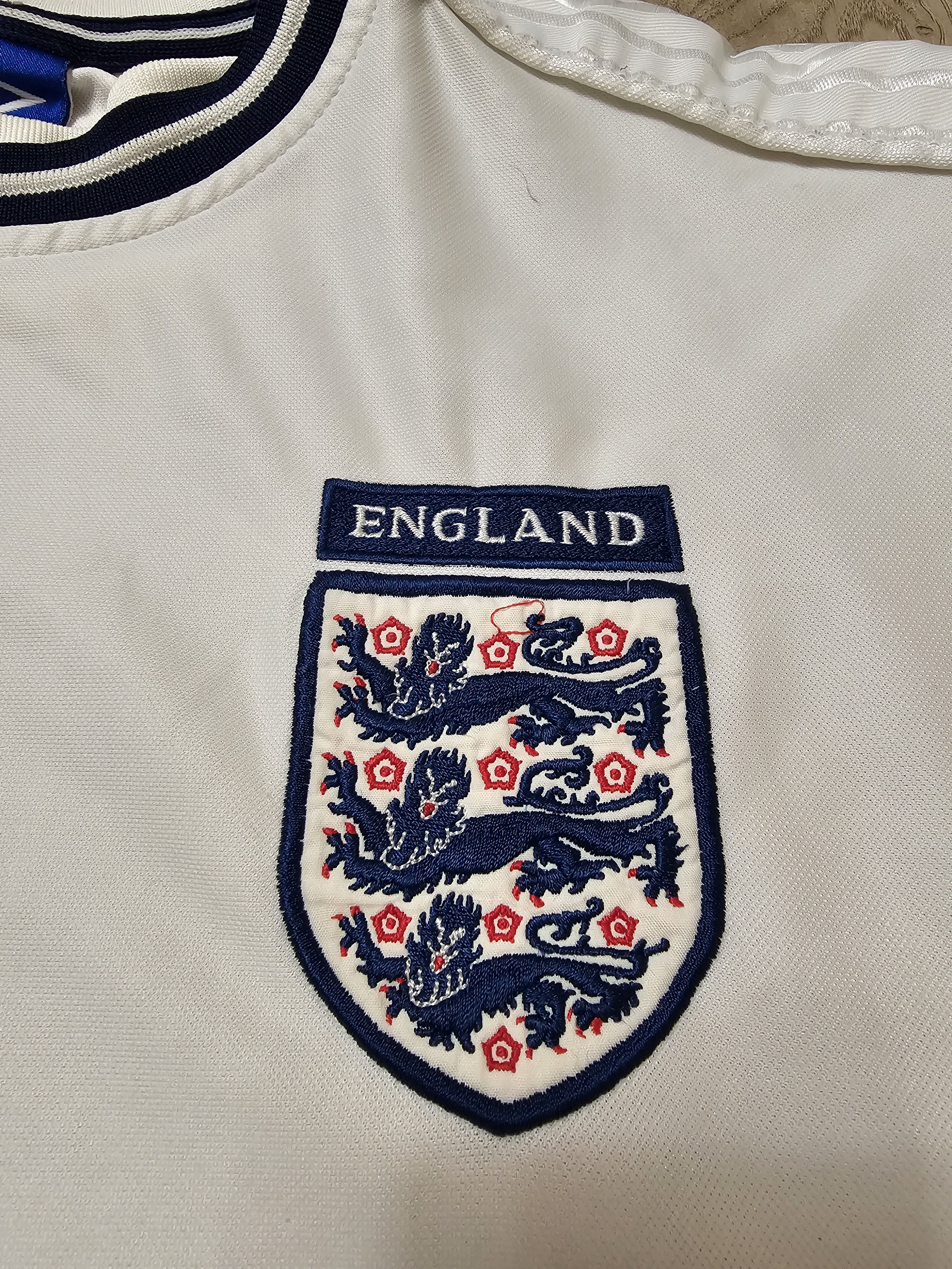 Vintage ENGLAND 1999 2001 HOME VINTAGE FOOTBALL SHIRT SOCCER JERSEY Size US L / EU 52-54 / 3 - 4 Thumbnail