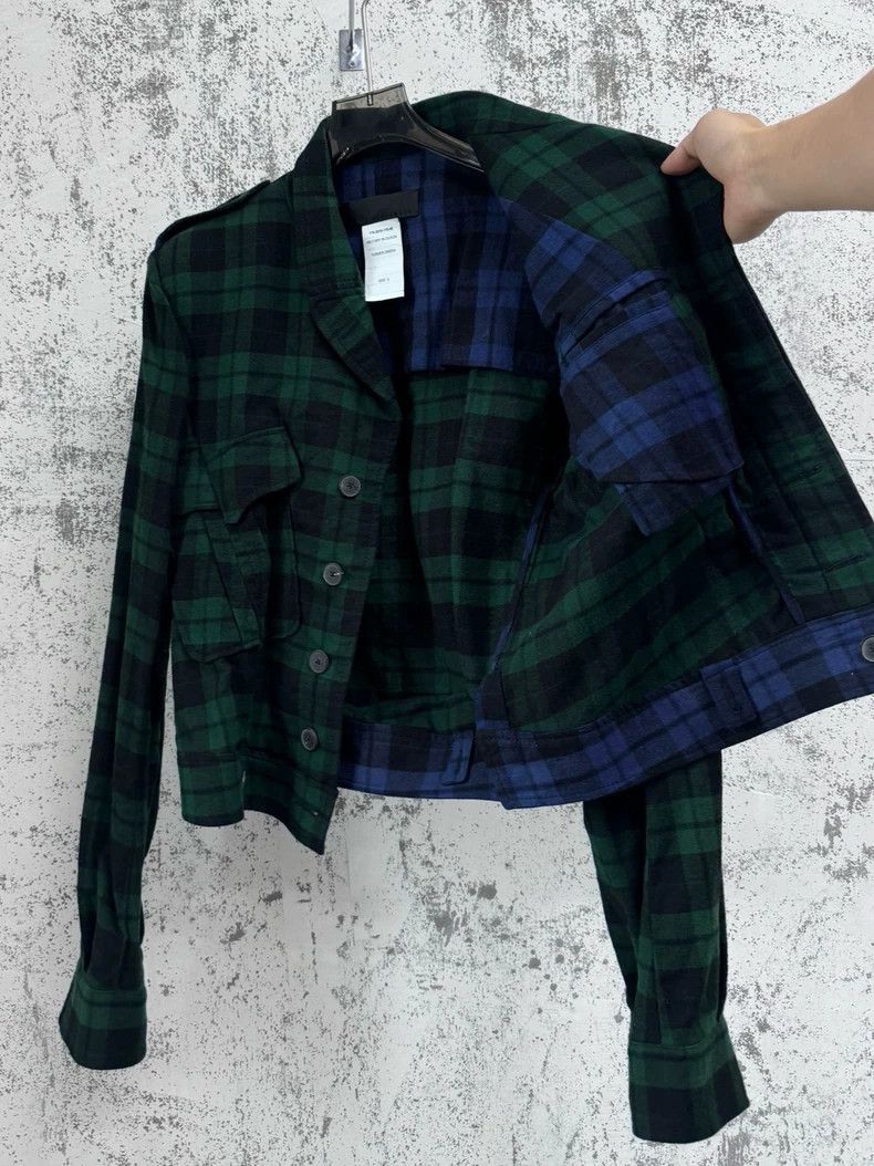 Haider Ackermann Haider Ackermann Short and wide plaid jacket Size US S / EU 44-46 / 1 - 3 Thumbnail