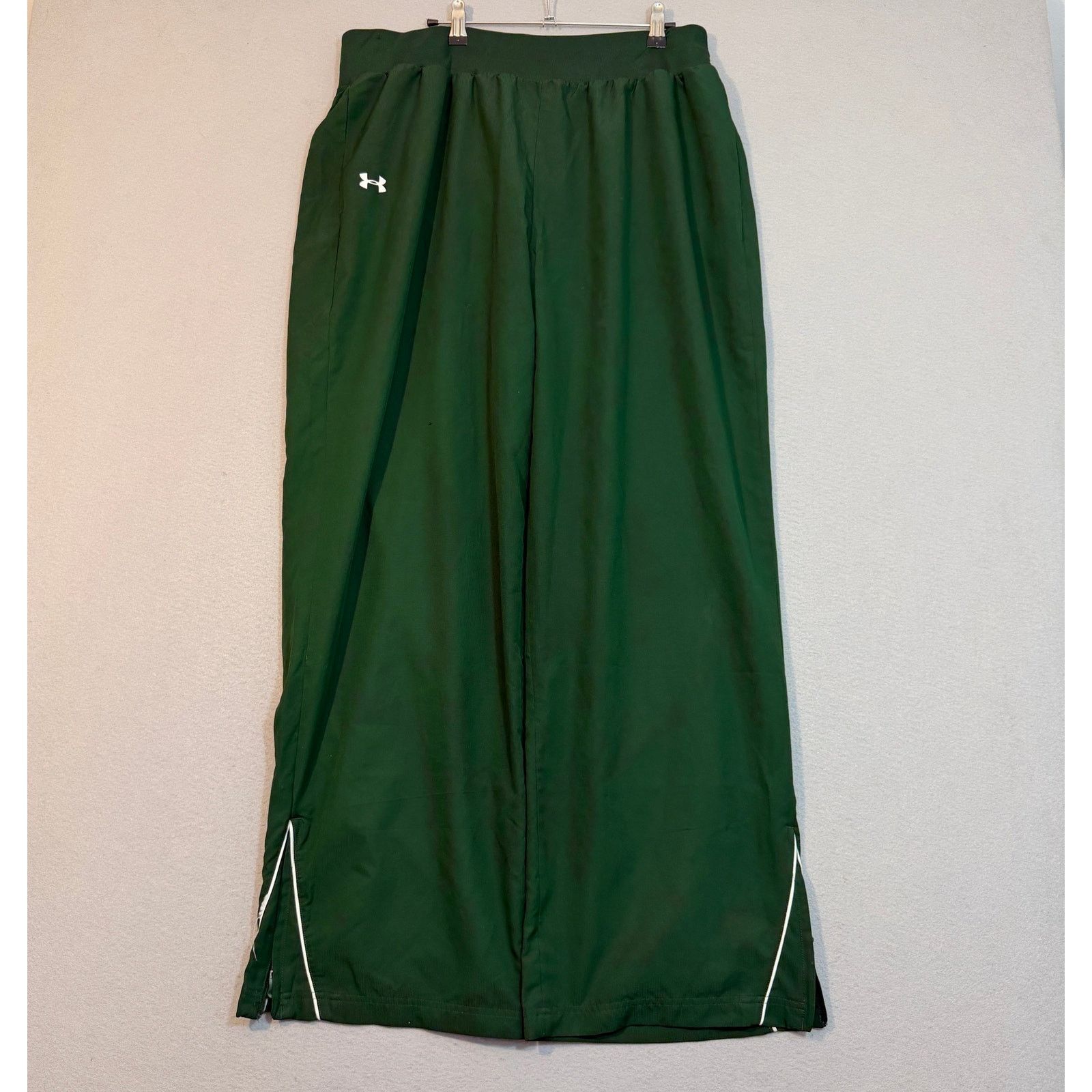Under Armour Under Armour Windbreaker Track Pants Men's 2XL Green White Size US 38 / EU 54 - 1 Thumbnail