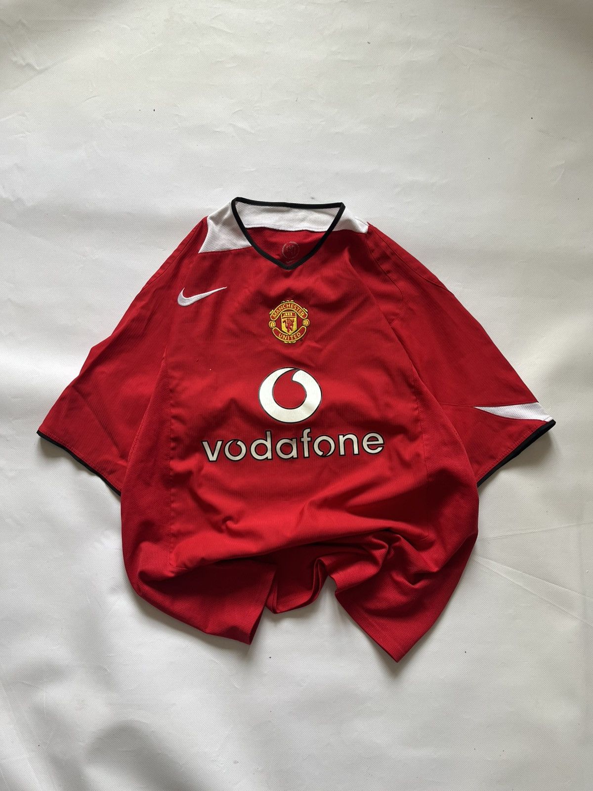Nike Vintage Manchester United 2004-06 Home Jersey Nike Vodafone Size US L / EU 52-54 / 3 - 1 Thumbnail