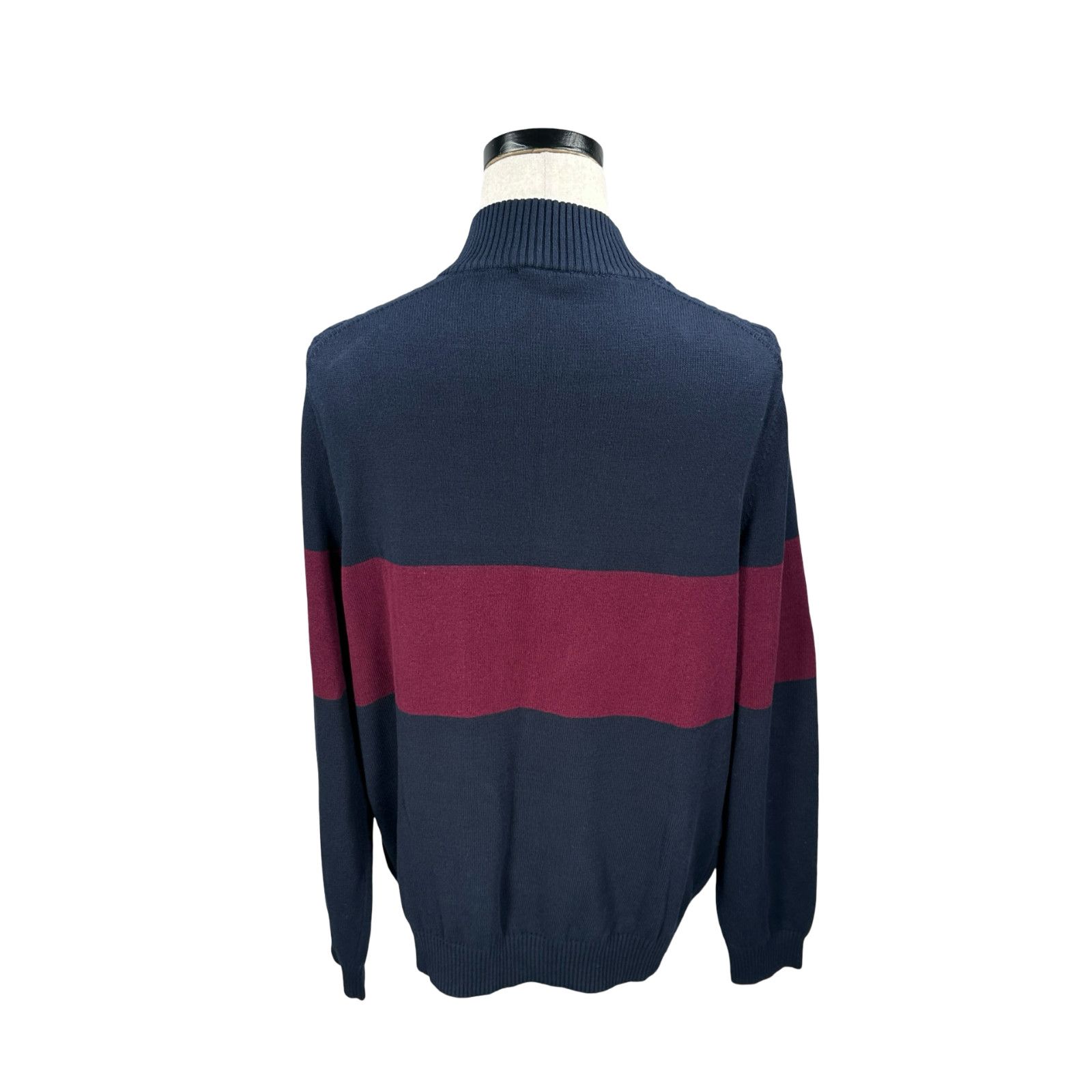 Jos. A. Bank Jos. A. Bank Sweater Men XXL Blue Maroon Cable Knit Tailored Size US XXL / EU 58 / 5 - 5 Thumbnail
