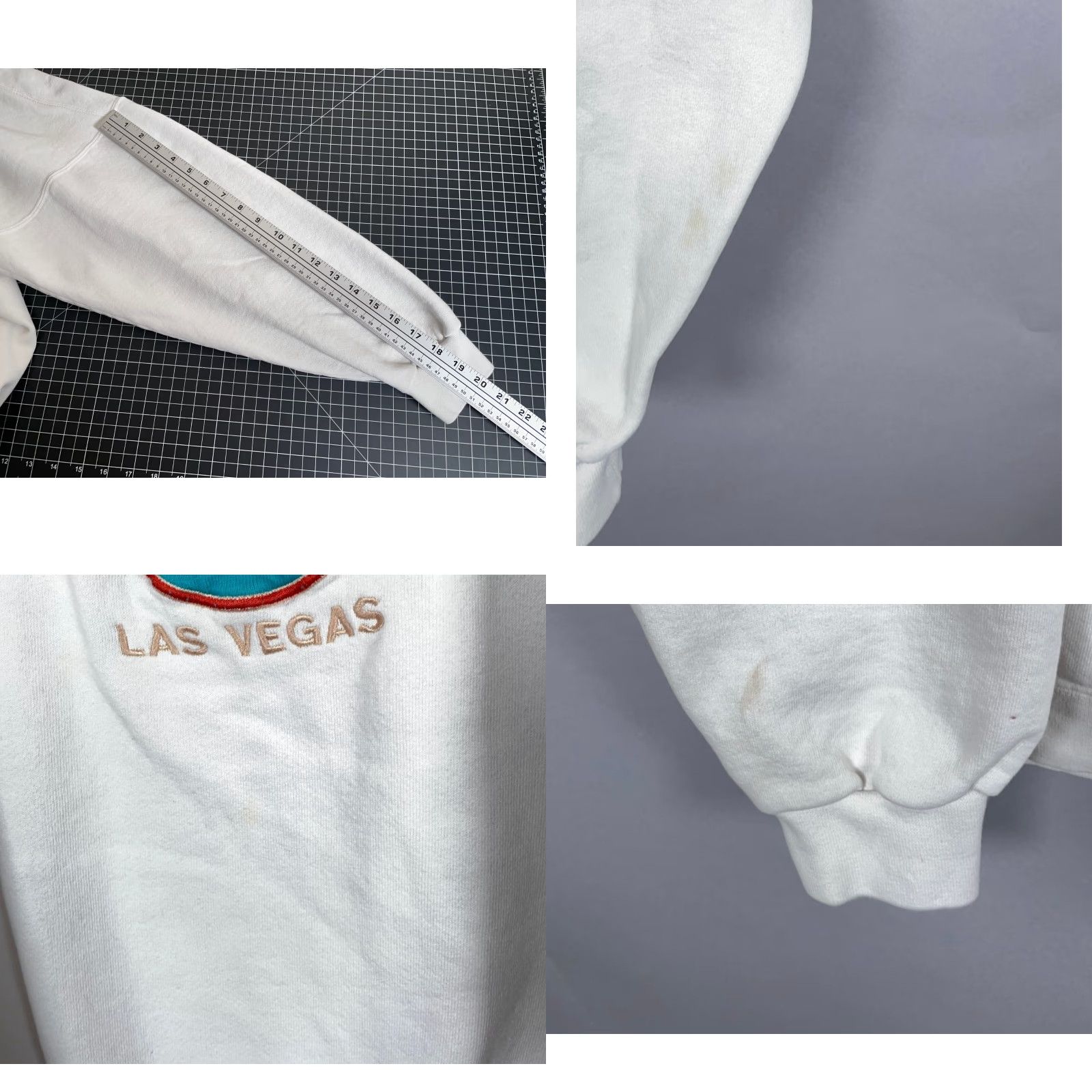 Hard Rock Cafe Hard Rock Cafe Las Vegas Save the Planet Sweatshirt Adult XL White USA Made 90s Size US XL / EU 56 / 4 - 8 Thumbnail