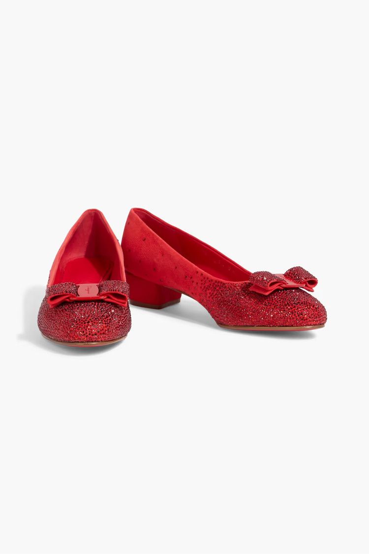 Salvatore Ferragamo o1y0426 Block Heel Pumps in Red Size US 4.5 / IT 34.5 - 4 Thumbnail