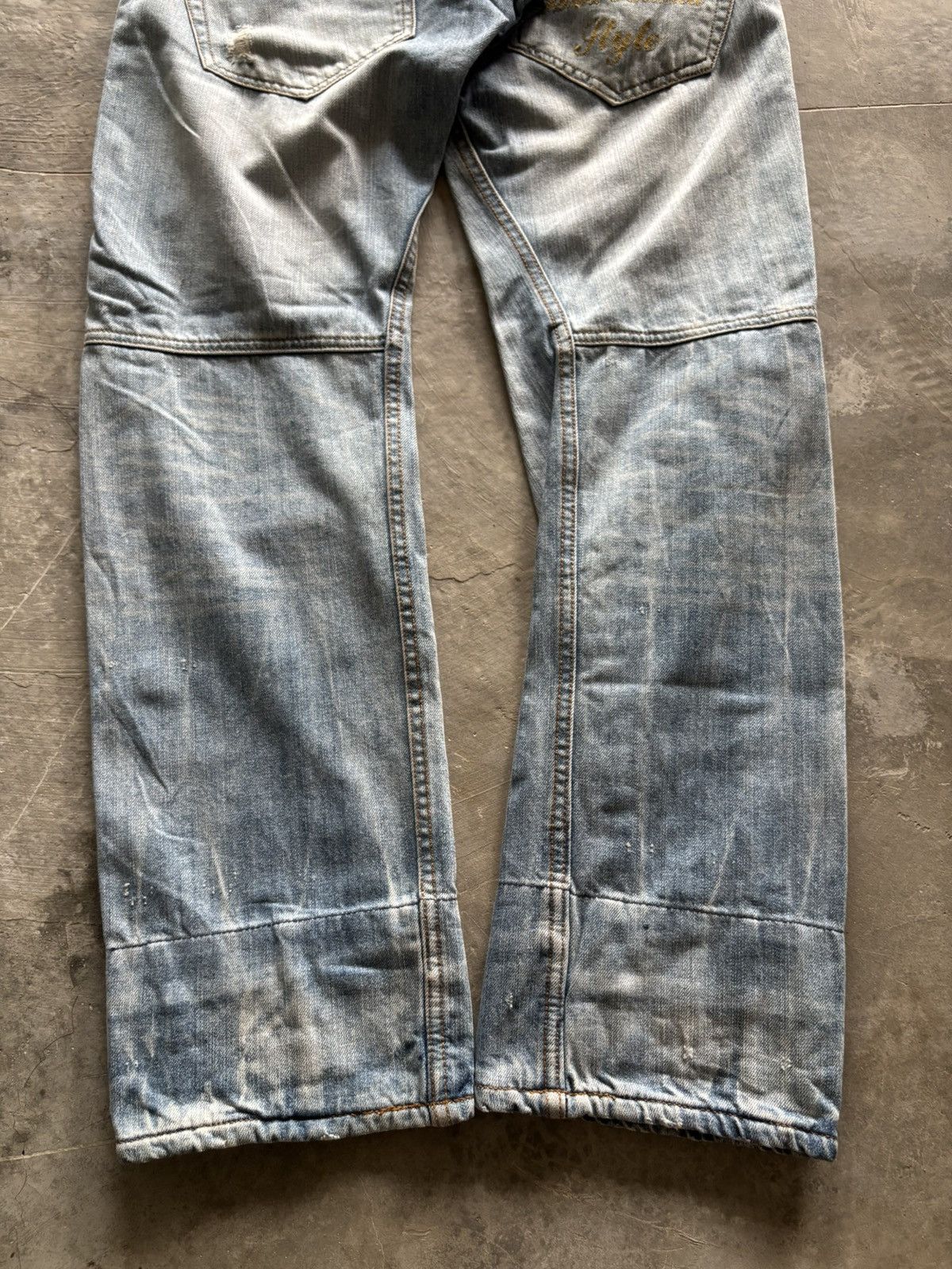 Hysteric Glamour DOUBLE WAIST dominate stone washed punk flannel layered rock Size US 32 / EU 48 - 18 Thumbnail