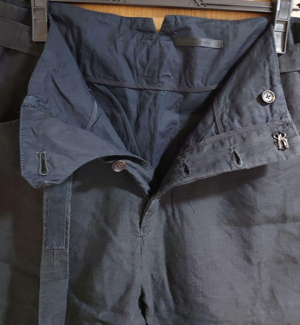 The Viridi-anne 100% Linen Half Pants Cropped Belted Size US 30 / EU 46 - 5 Thumbnail