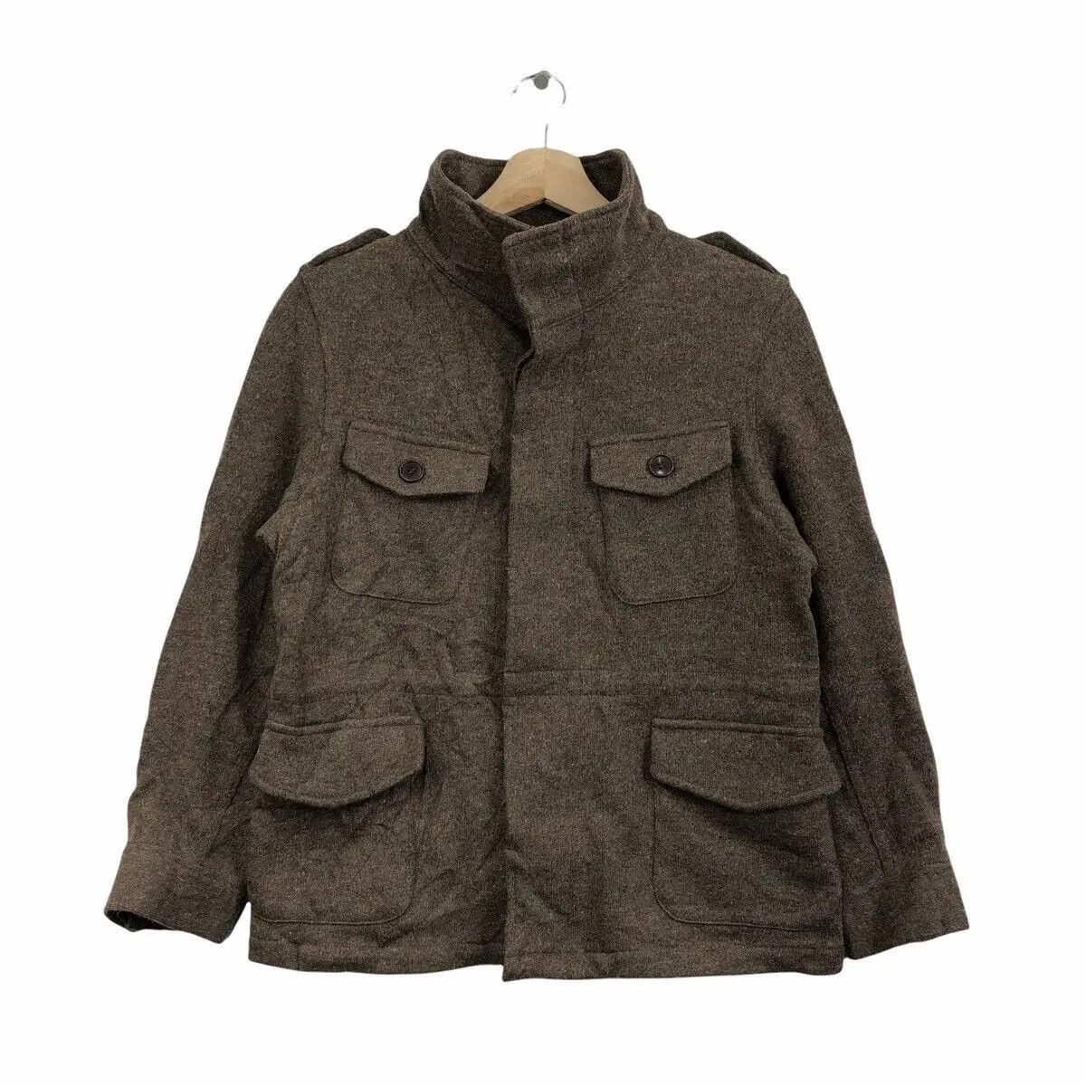 United Arrows Vtg UNITED ARROWS JAPAN Technical Tweed Jacket Coat Parka Size S / US 4 / IT 40 - 1 Thumbnail