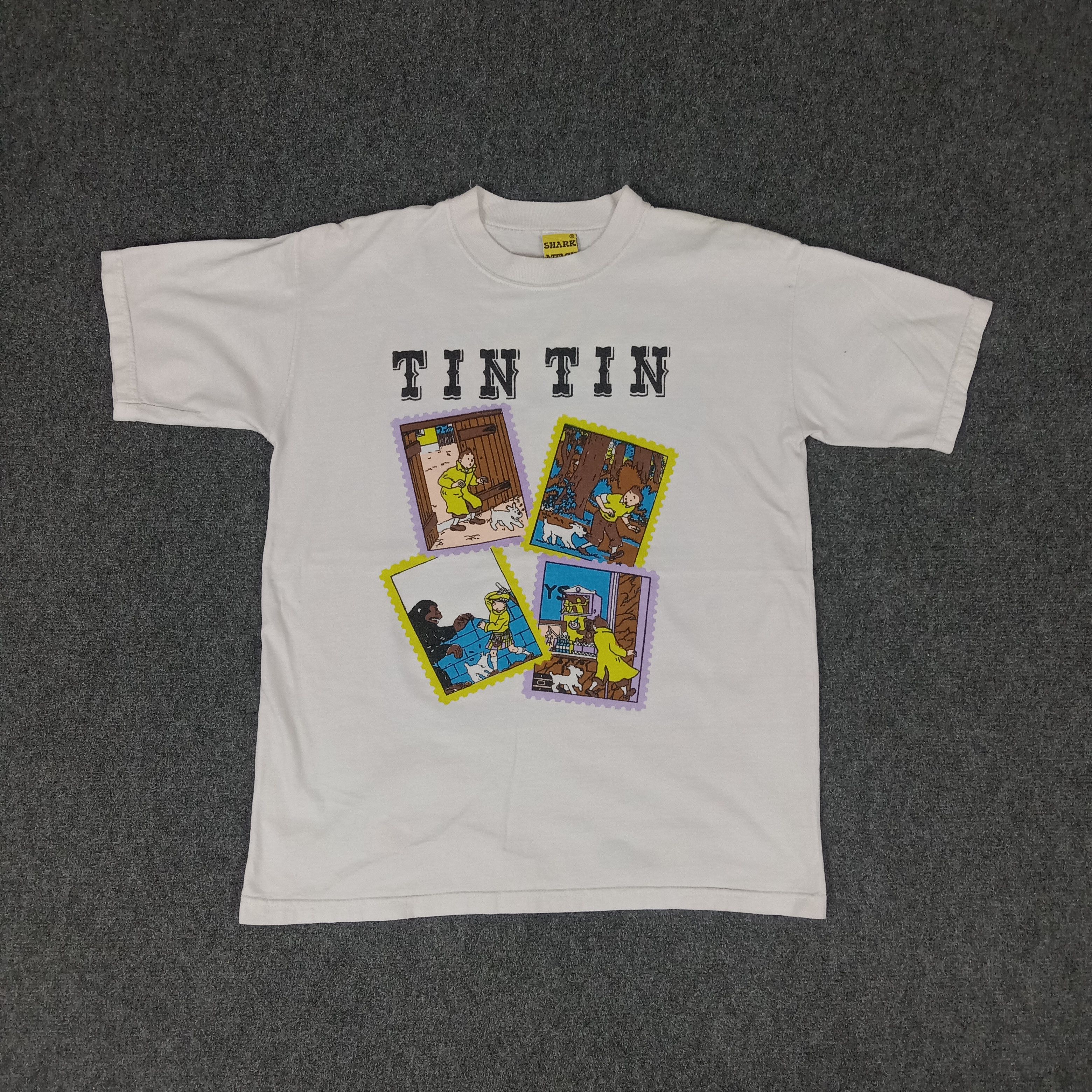 Cartoon Network × Vintage Adventure of Tintin Cartoon Movie Promo Tshirt Size US M / EU 48-50 / 2 - 3 Thumbnail