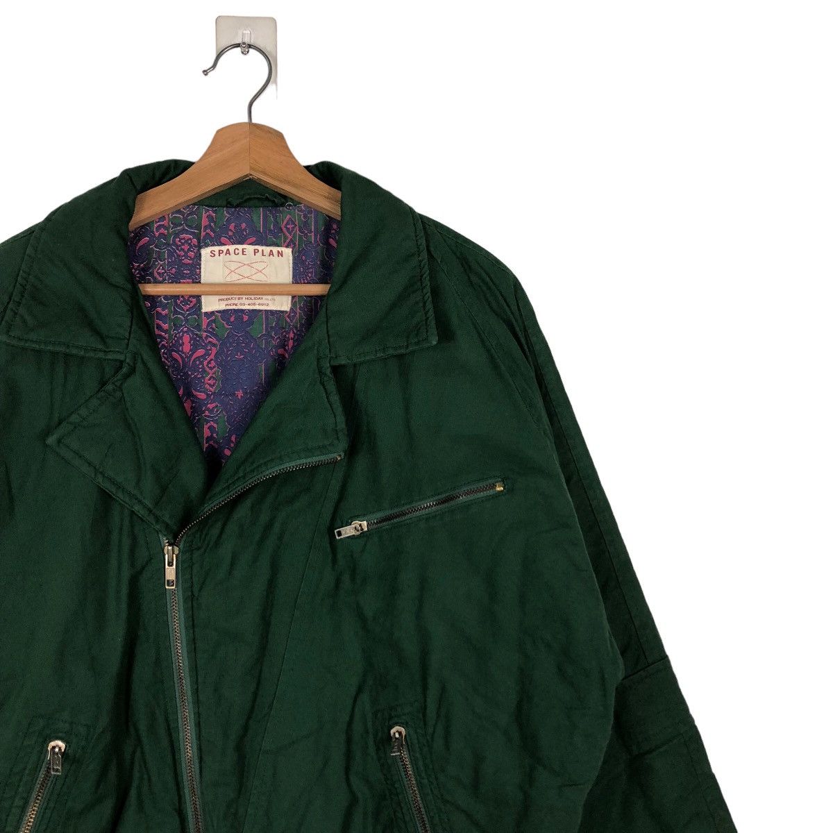 Japanese Brand 🔥Vintage Biker Jacket Double Collar Space Plan Issey Miyake Size US M / EU 48-50 / 2 - 6 Thumbnail