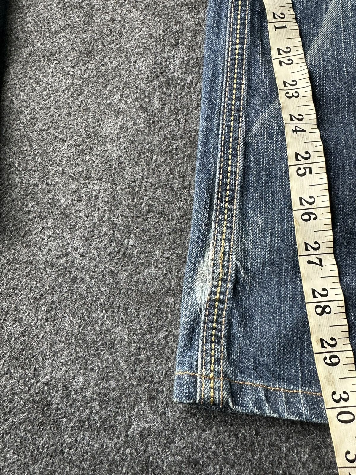 Edwin Vtg 90s Edwin Exclusive Distressed Denim 30x30 D222 Size US 30 / EU 46 - 9 Thumbnail