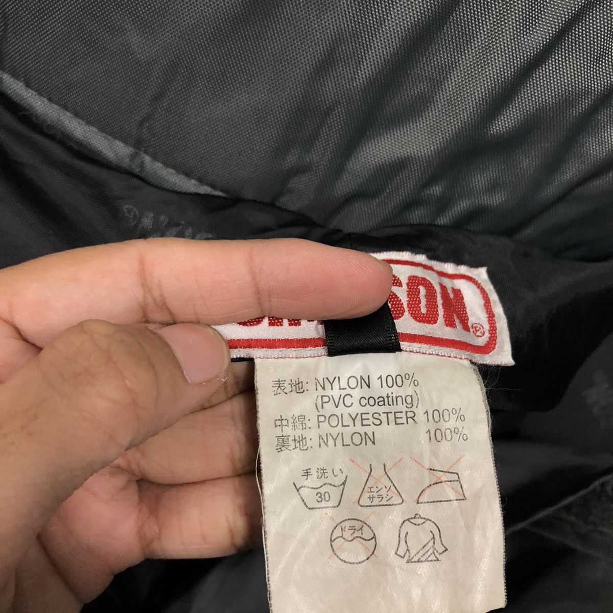 Japanese Brand Vintage Simpson Grey Nylon Moto Riding Pants Big Logo Size US 30 / EU 46 - 18 Thumbnail