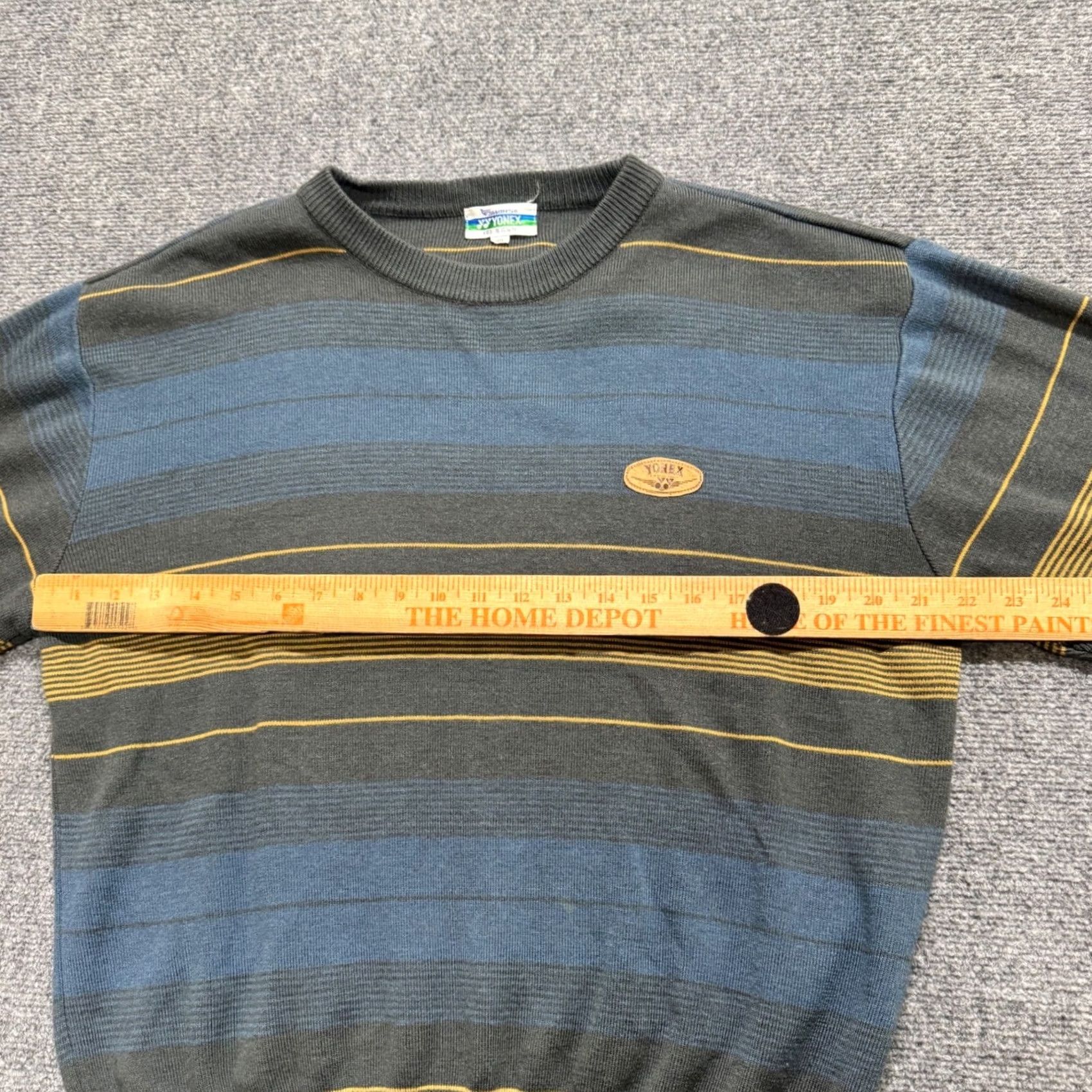 The Unbranded Brand VTG Yonex Sweater Mens XS Winning Touch Striped Cotton Pullover Multicolor Pullover Mens XS VTG Yonex Sweater Size US XS / EU 42 / 0 - 6 Thumbnail