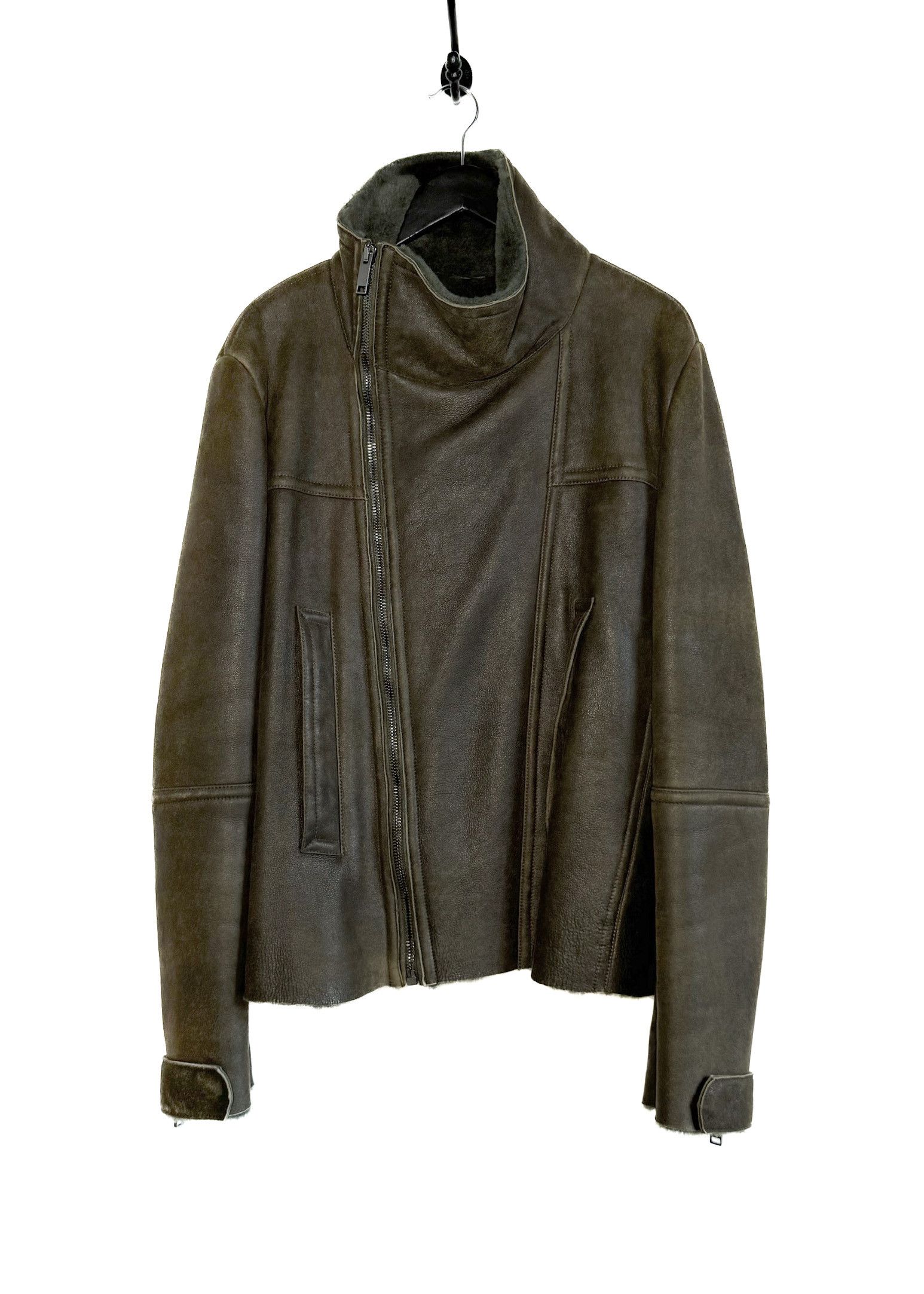 Pringle Of Scotland Pringle of Scotland Olive Green Shearling Coat Size US L / EU 52-54 / 3 - 2 Thumbnail