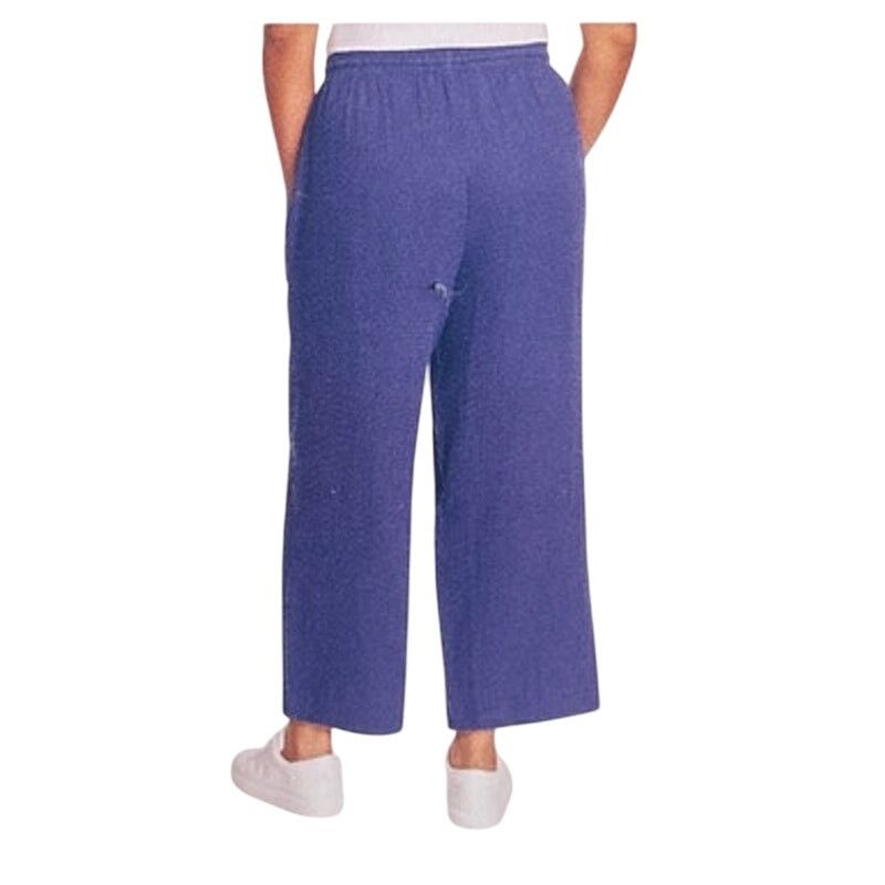 Jessica Simpson Jessica Simpson Womens Blue Wide-Leg Ankle Crop Pants XL Size 36" / US 14 / IT 50 - 3 Thumbnail