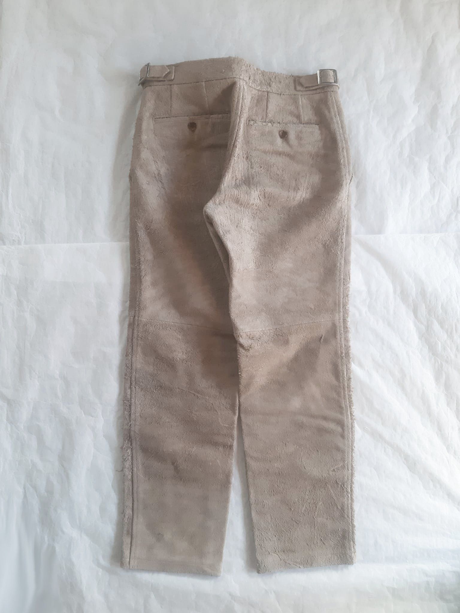 Comme des Garcons Homme Plus FW 2002 CDGh+ Blistered Suede Reverse Cow Leather Pants Size US 28 / EU 44 - 4 Thumbnail