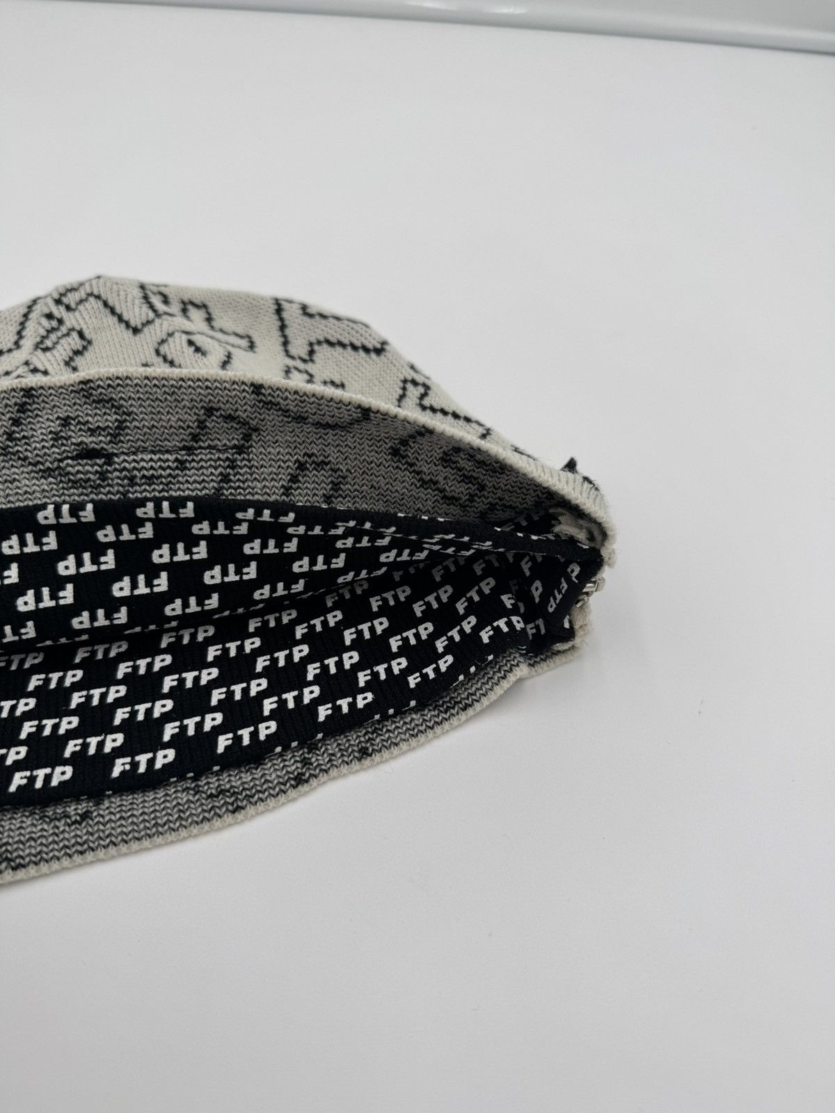 Fuck The Population FTP Zipper Beanie Skully Cream Size ONE SIZE - 5 Thumbnail