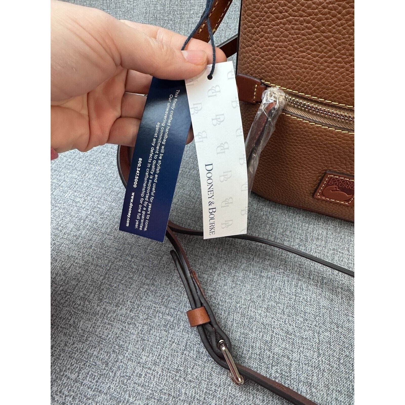 Dooney & Bourke Dooney & Bourke Small Crossbody Bag - Pebble Leather Caramel Size ONE SIZE - 4 Thumbnail