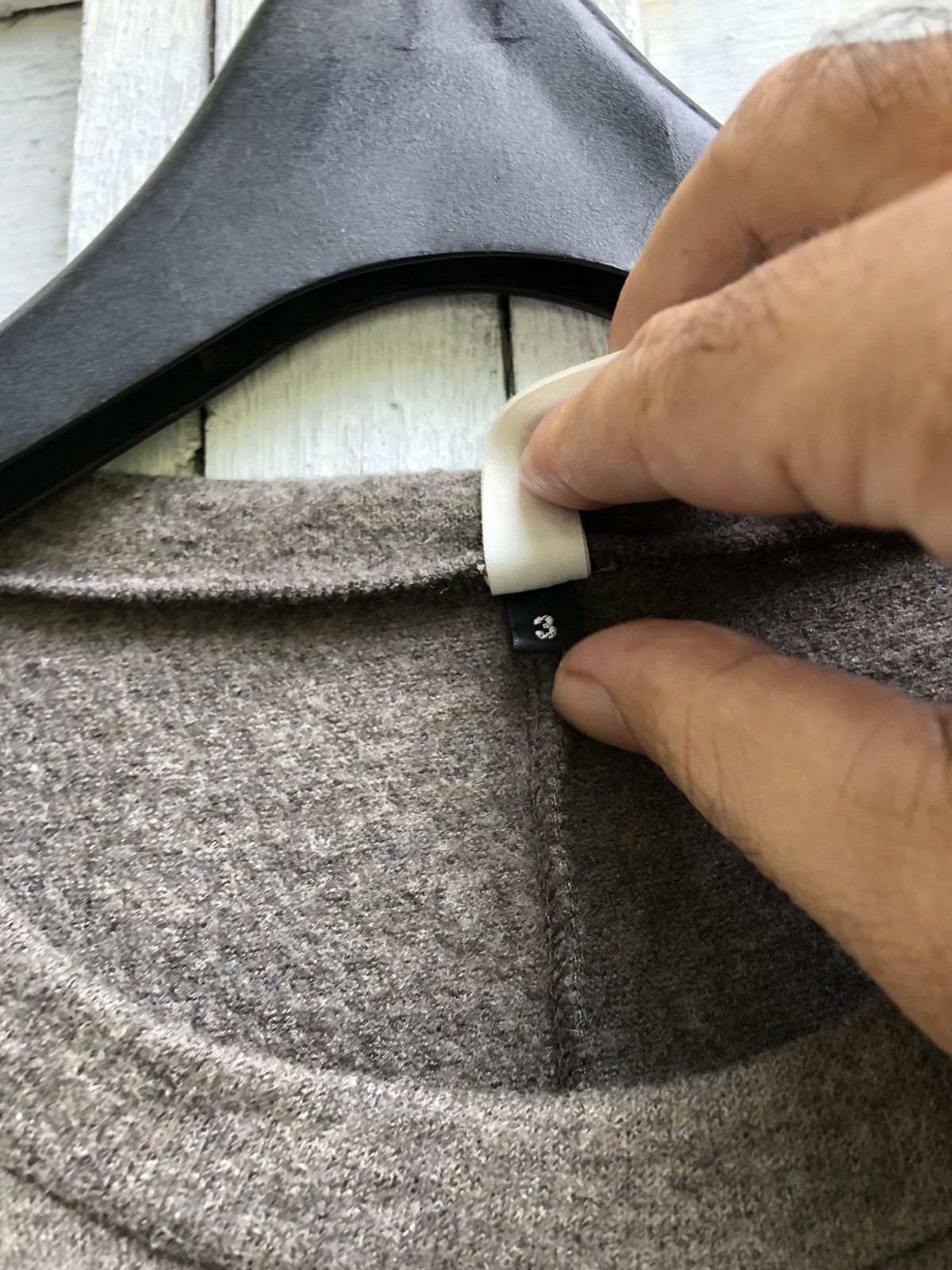 Attachment × Japanese Brand × Kazuyuki Kumagai Attachment Attachment Over Shoulder 100% Wool Sweater Size US L / EU 52-54 / 3 - 8 Thumbnail