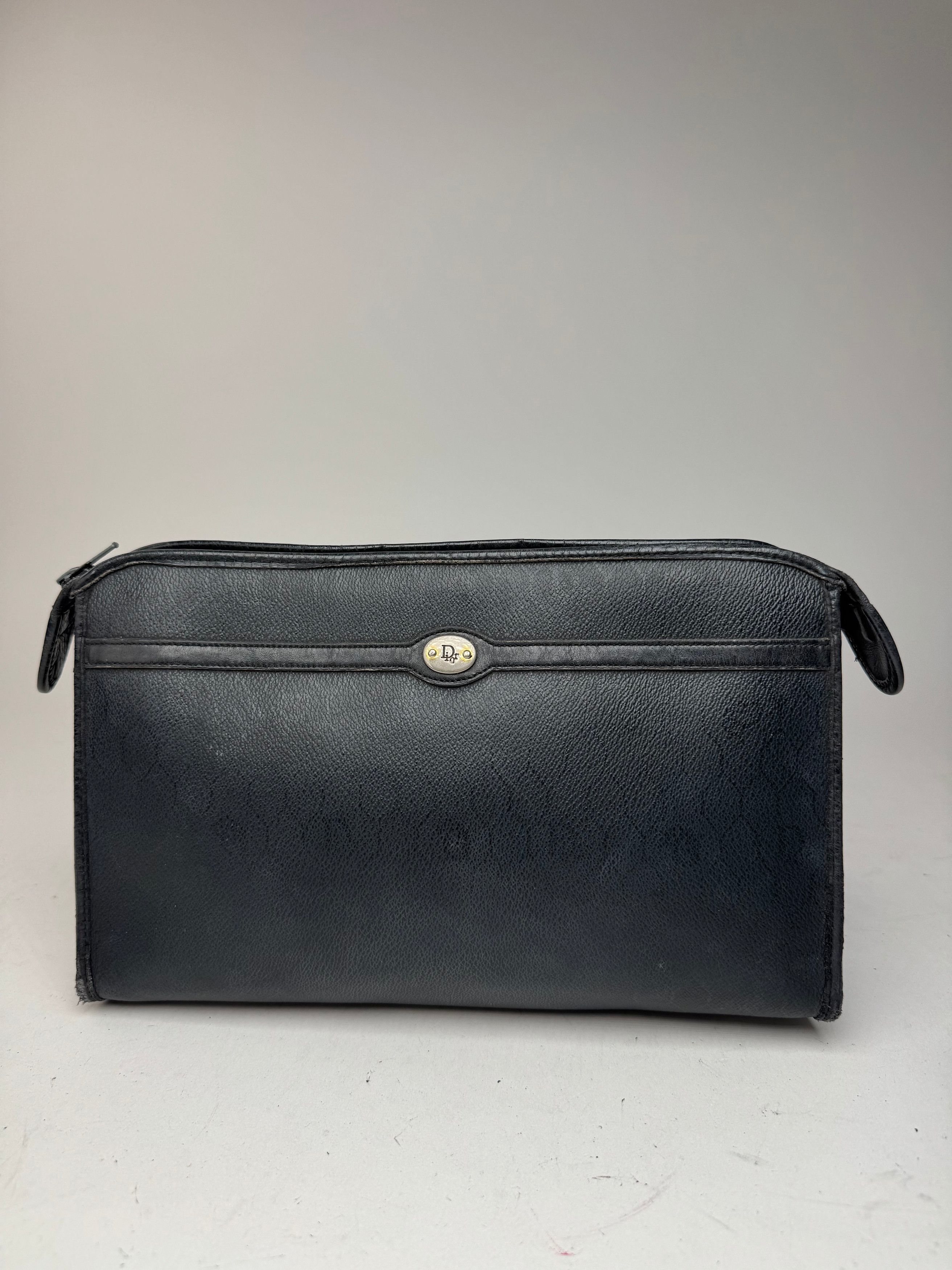 Dior Vintage leather clutch black Size ONE SIZE - 1 Thumbnail