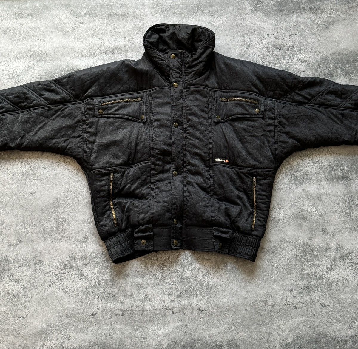 Ellesse × Vintage Vintage 80s Ellesse Baggy Ski Bomber Jacket Y2K Size US XL / EU 56 / 4 - 4 Thumbnail
