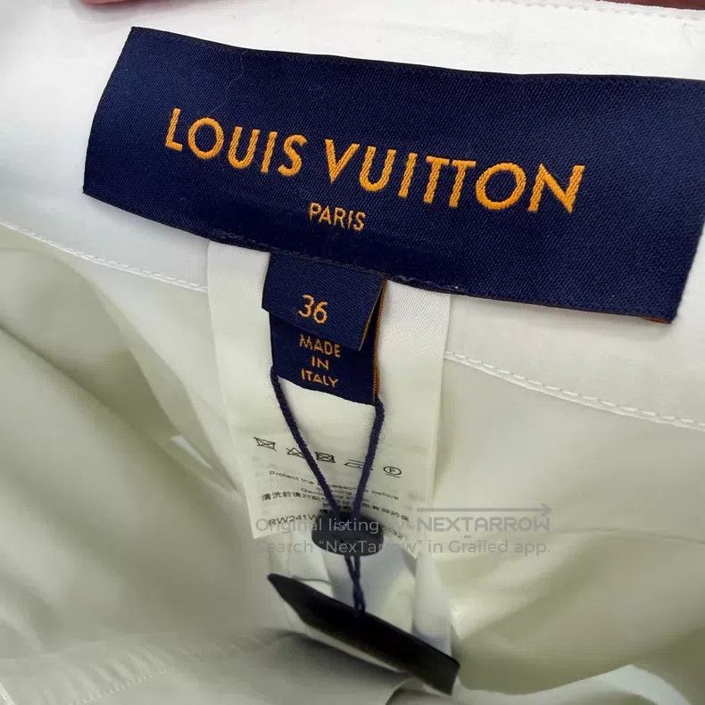 Louis Vuitton Louis Vuitton White nylon straight-leg pants Size US 36 / EU 52 - 6 Thumbnail