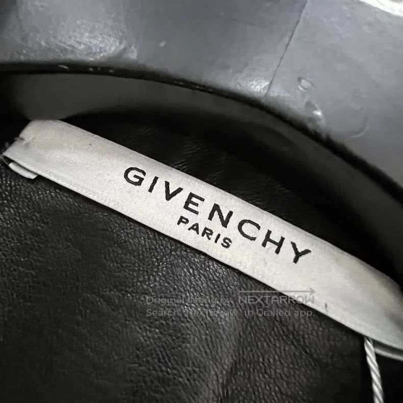Givenchy Givenchy Size36 Black Leather Moto Jacket Size US M / EU 48-50 / 2 - 2 Thumbnail