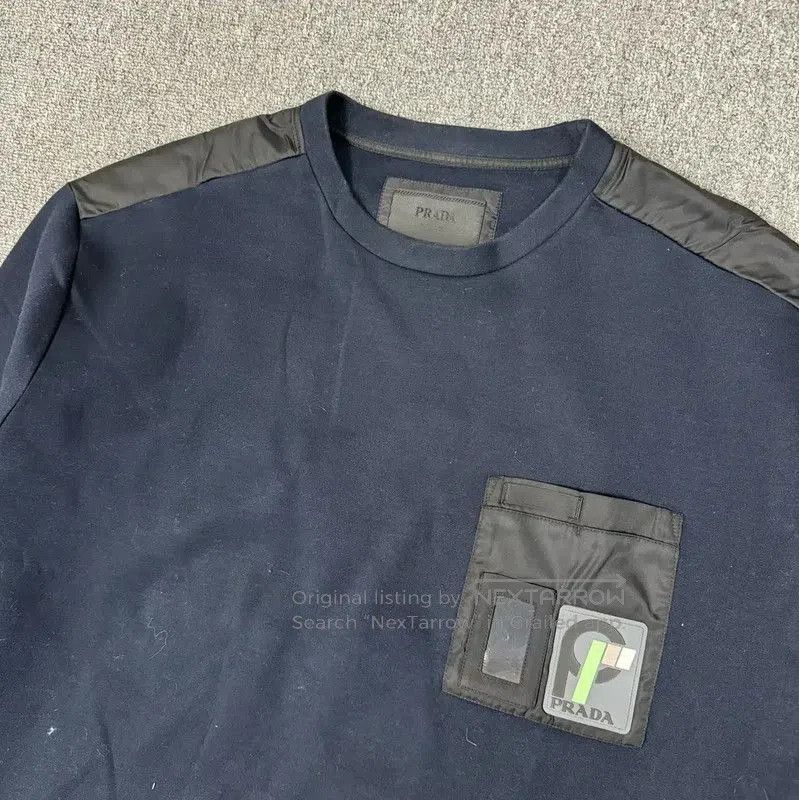 Prada Prada Cotton Sweatshirt in Navy Blue for Men. Size US XXL / EU 58 / 5 - 3 Thumbnail
