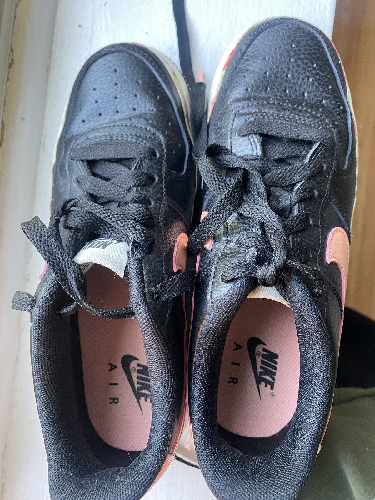 Nike Nike AF 1 Air Force 1 Low '07 floral in black and pink Size US 5.5 / IT 35.5 - 7 Thumbnail