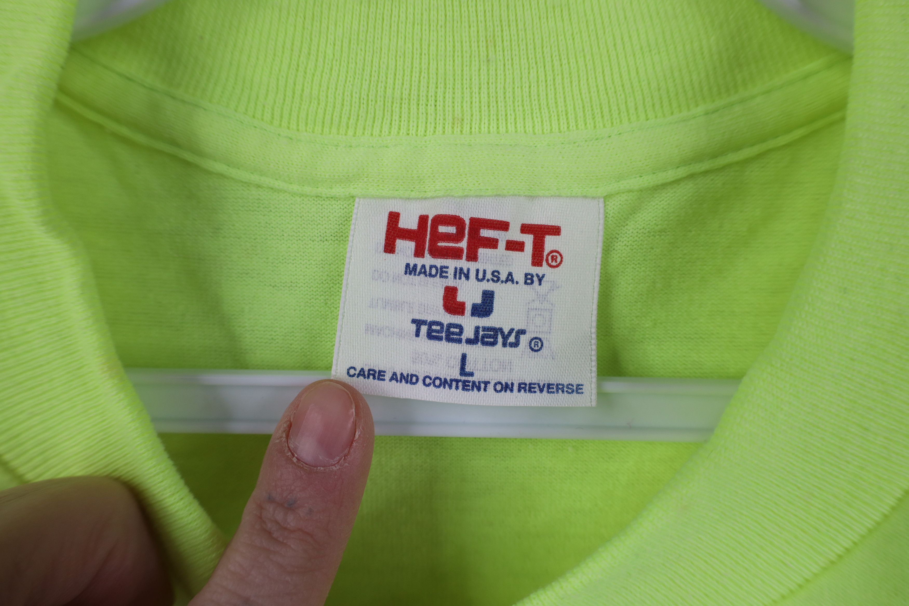 Vintage Vintage 90s Streetwear Short Sleeve T-Shirt Highlighter USA Size US L / EU 52-54 / 3 - 5 Thumbnail