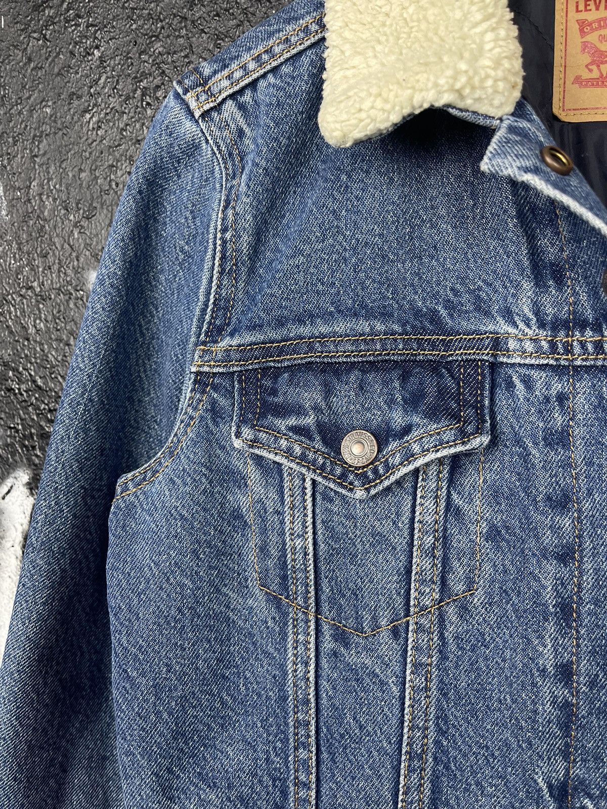Levi's Levi’s Blue Denim Jeans Sherpa Jacket Women’s Size Medium Size M / US 6-8 / IT 42-44 - 4 Thumbnail