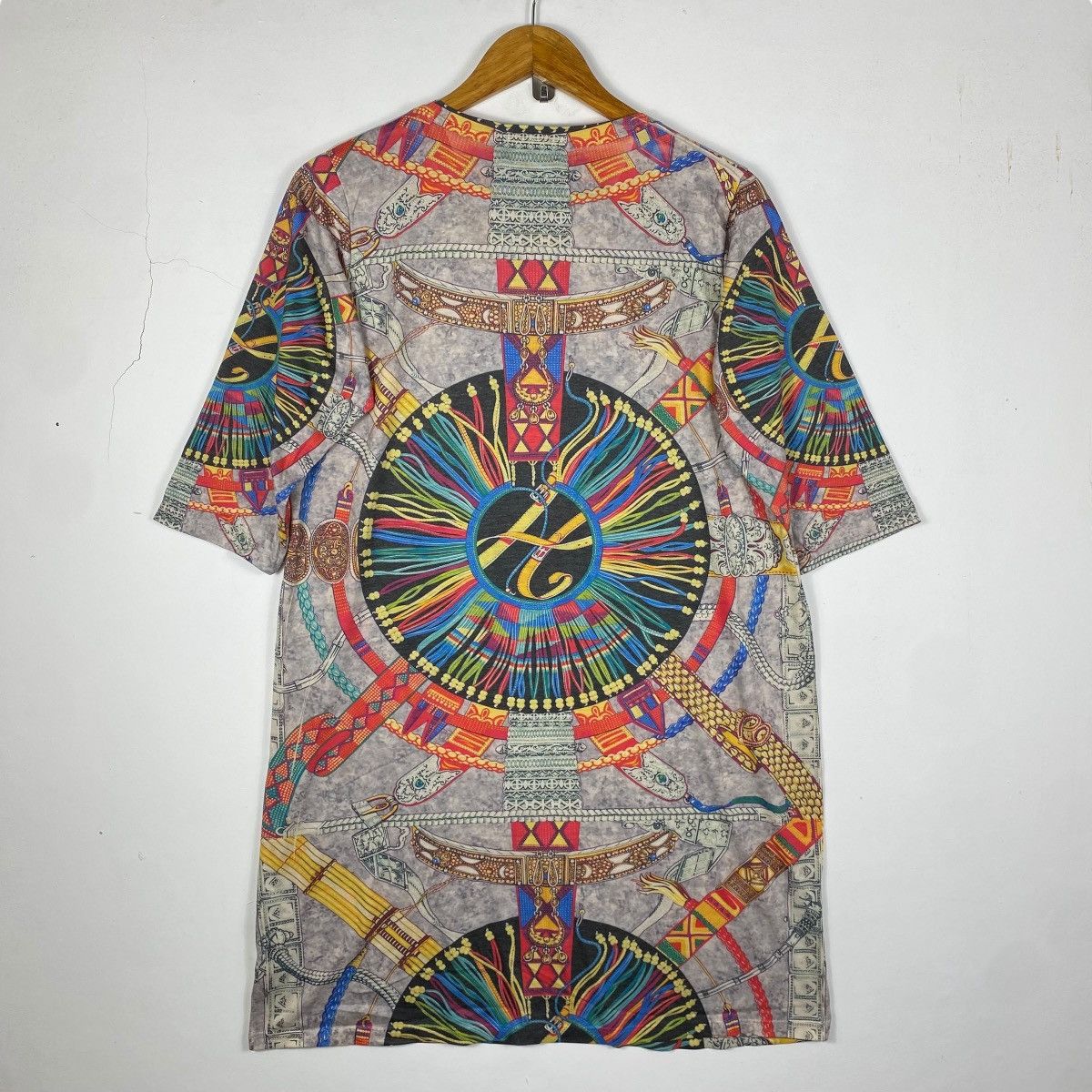 Designer Vintage Italian Designer REBESA Full Print Dress Women Tops Size M / US 6-8 / IT 42-44 - 4 Thumbnail