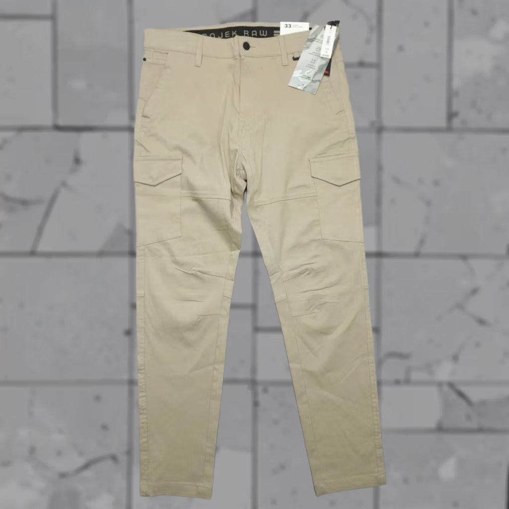 Vintage Projek Raw Bungee flex Cargo Pants Men Size 33 Classic Slim Fit 147101 Sand Size US 33 - 1 Thumbnail