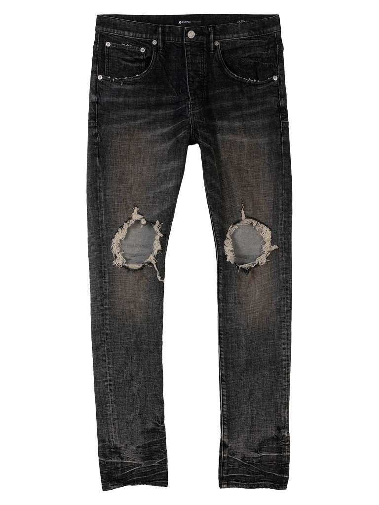 Purple Brand Purple Brand 'Dirty Resin Blowout' Grey Jeans Size US 38 / EU 54 - 1 Preview