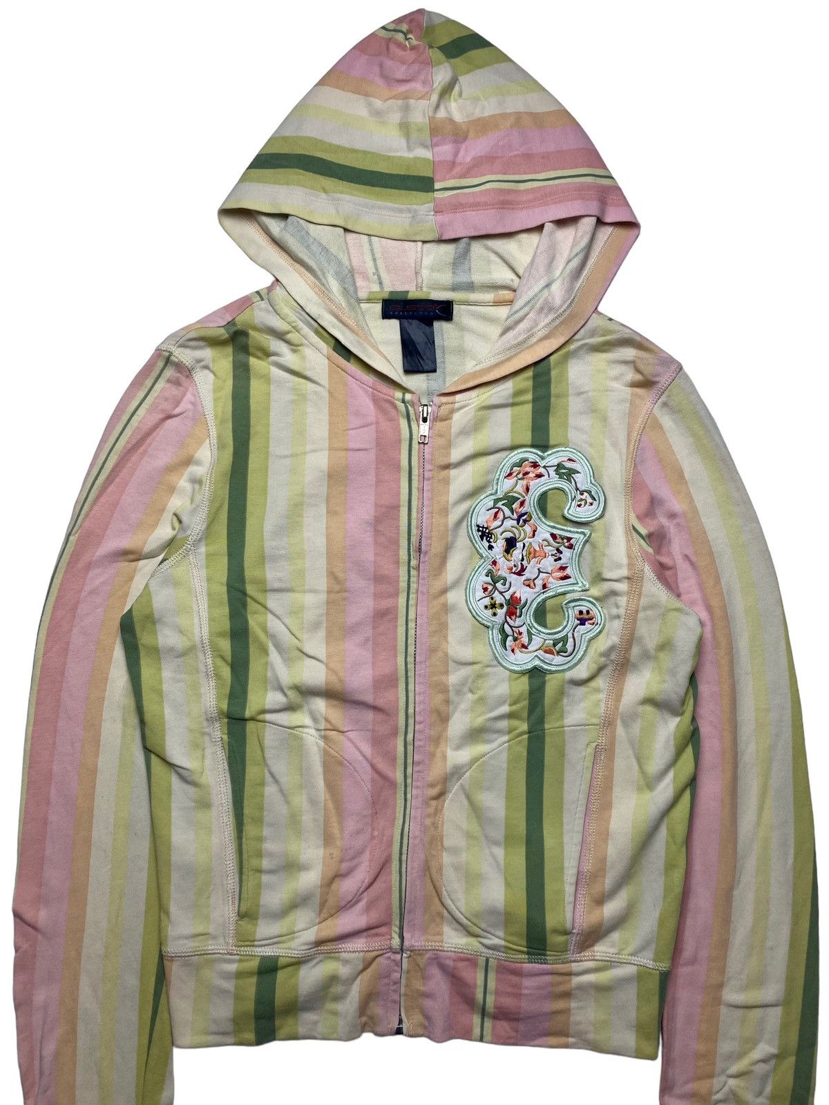 Angel Blue 2000s Custo Barcelona - Multicolored Pastel Zip Hoodie Size M / US 6-8 / IT 42-44 - 3 Thumbnail