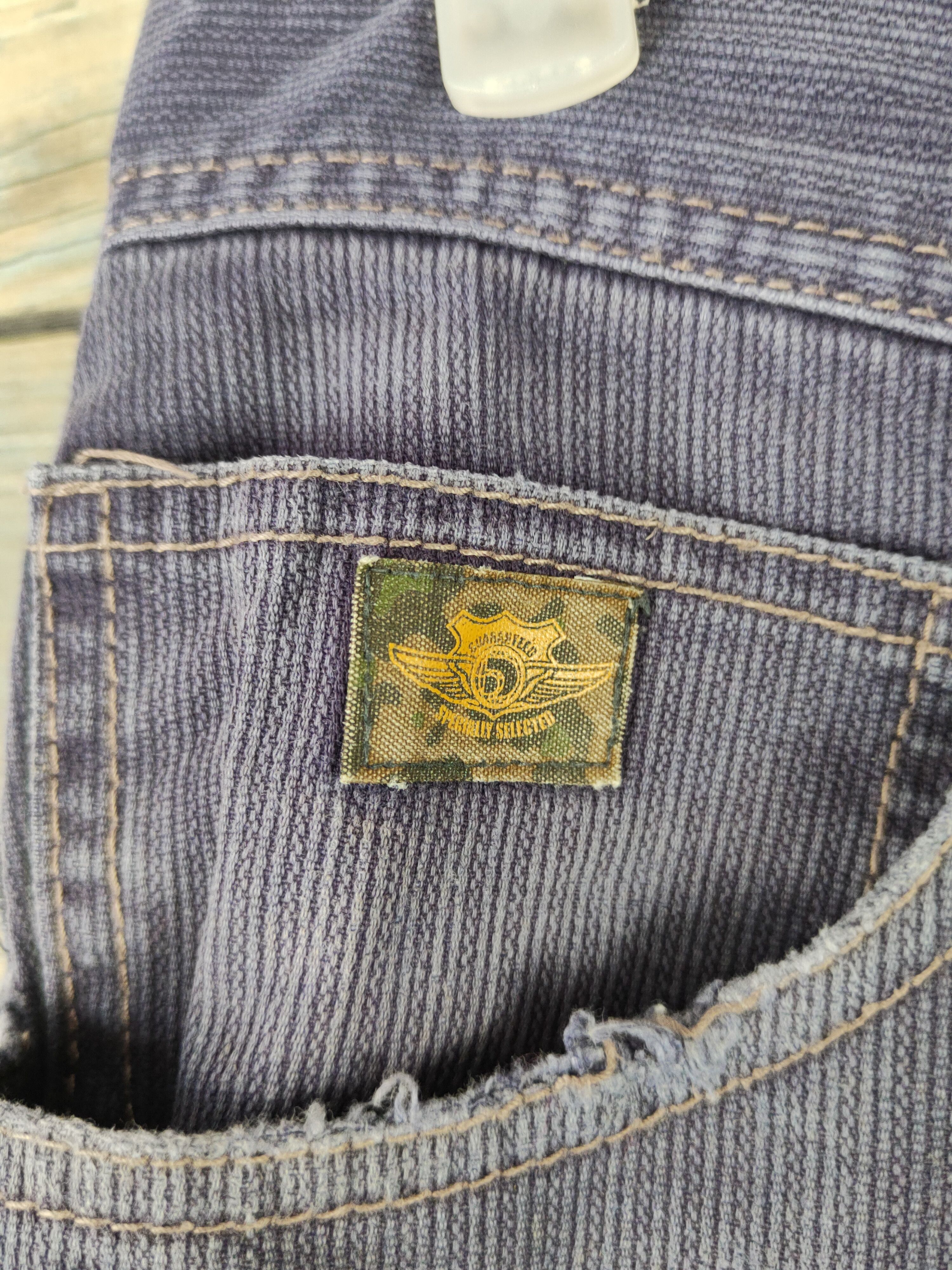 Japanese Brand DL Dogman Purple Faded Multipocket Cargo Pants #1956 Size US 29 - 3 Thumbnail