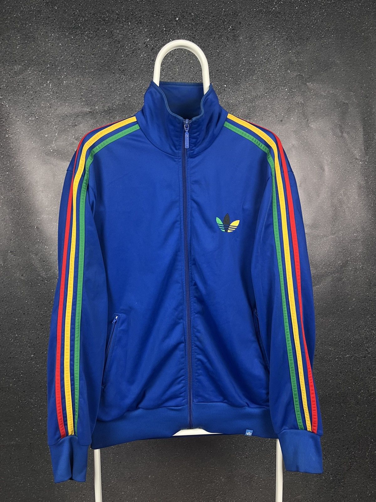 Men's VTG 00s Adidas Originals Bob Marley Rasta Striped - Main Image