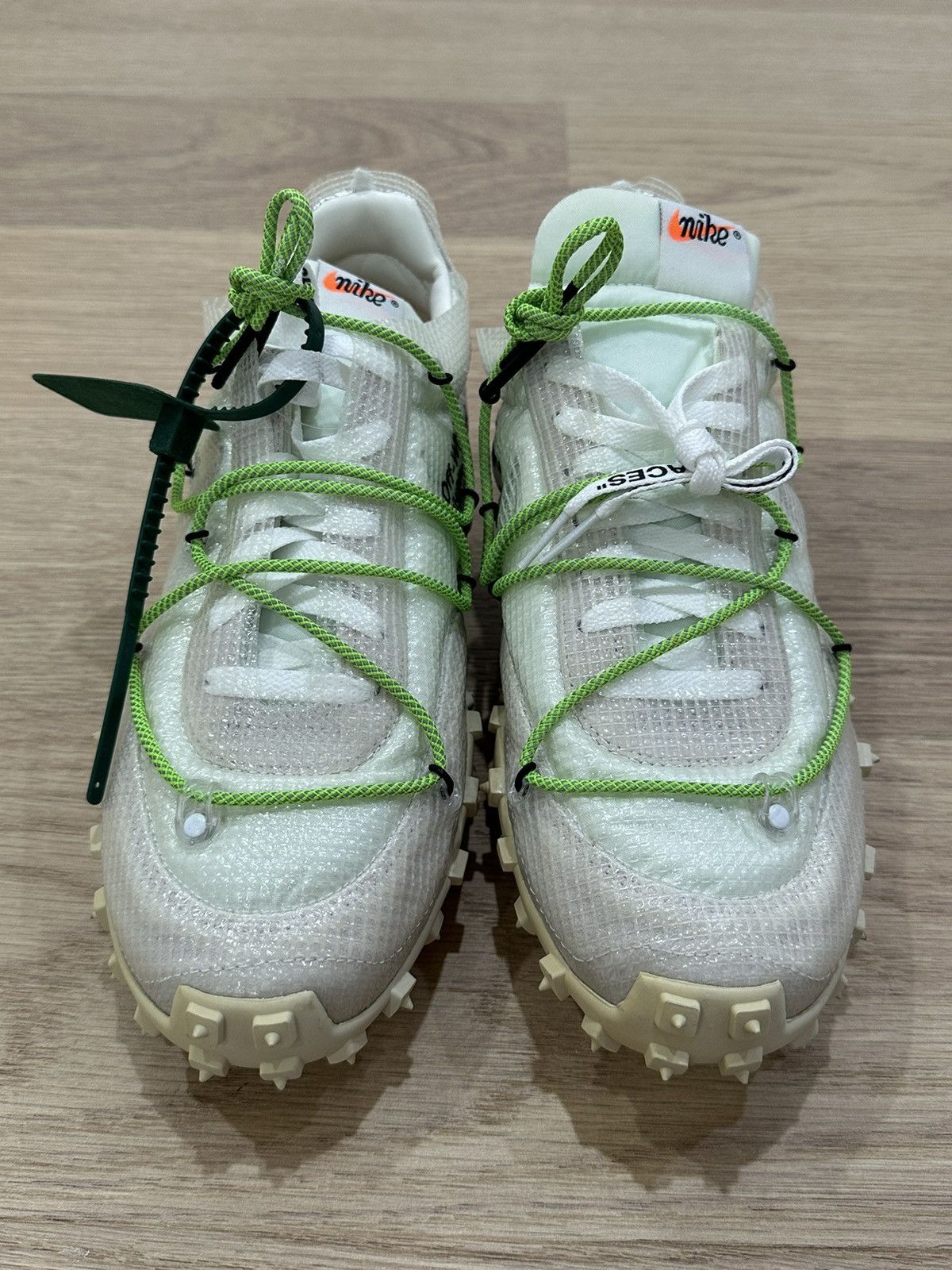 Nike × Off-White Men’s Nike x Off-White Waffle Racer ‘Electric Green’ Size US 11.5 / EU 44-45 - 1 Thumbnail