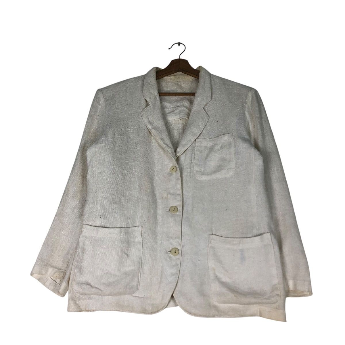 Yohji Yamamoto 🔥VINTAGE Y’S YOHJI YAMAMOTO SACKCLOTH DOUBLE BREAST Size US M / EU 48-50 / 2 - 2 Thumbnail