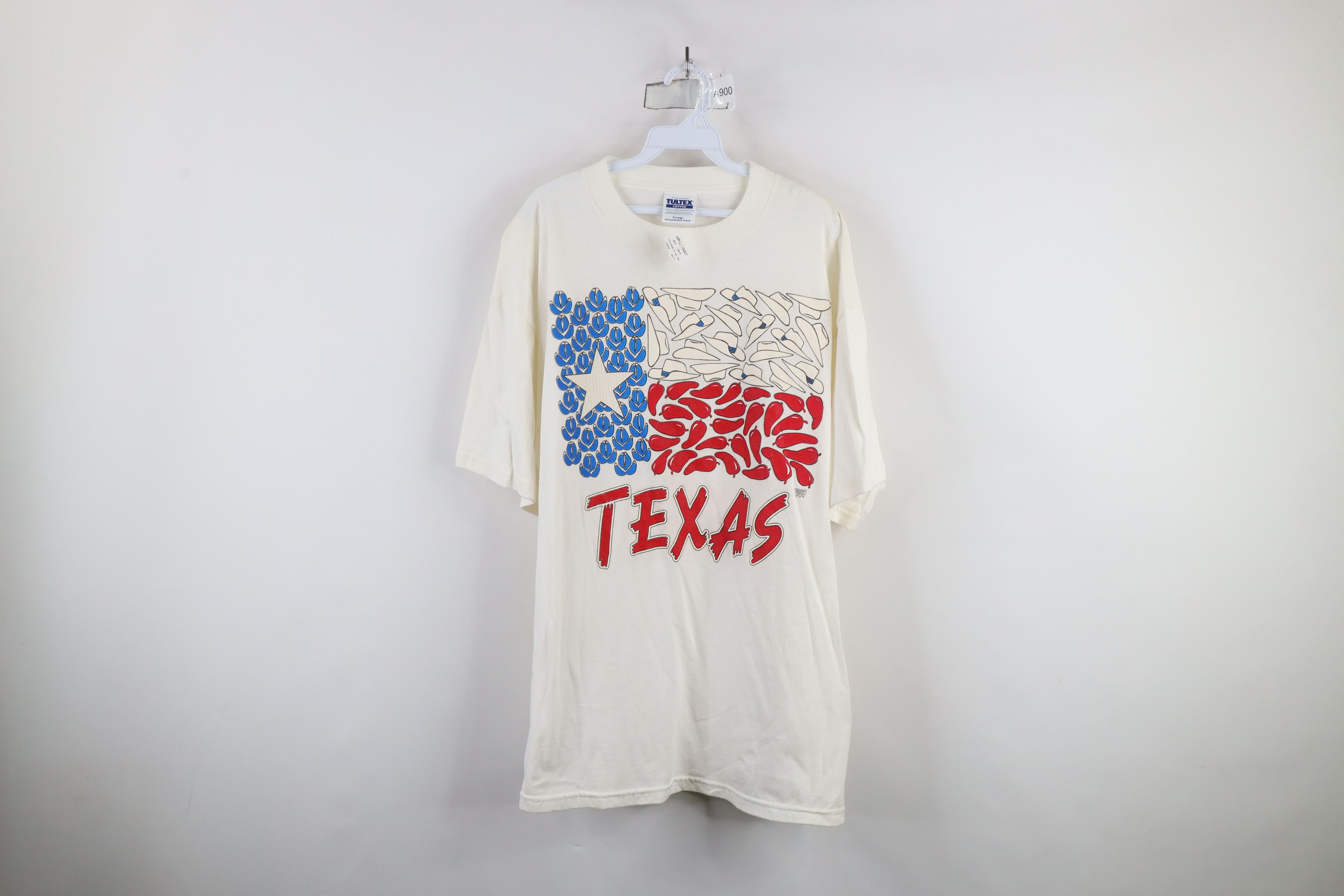 Other Deadstock Vintage 90s Streetwear Texas Flag Cowboy T-Shirt Size US XXL / EU 58 / 5 - 1 Thumbnail