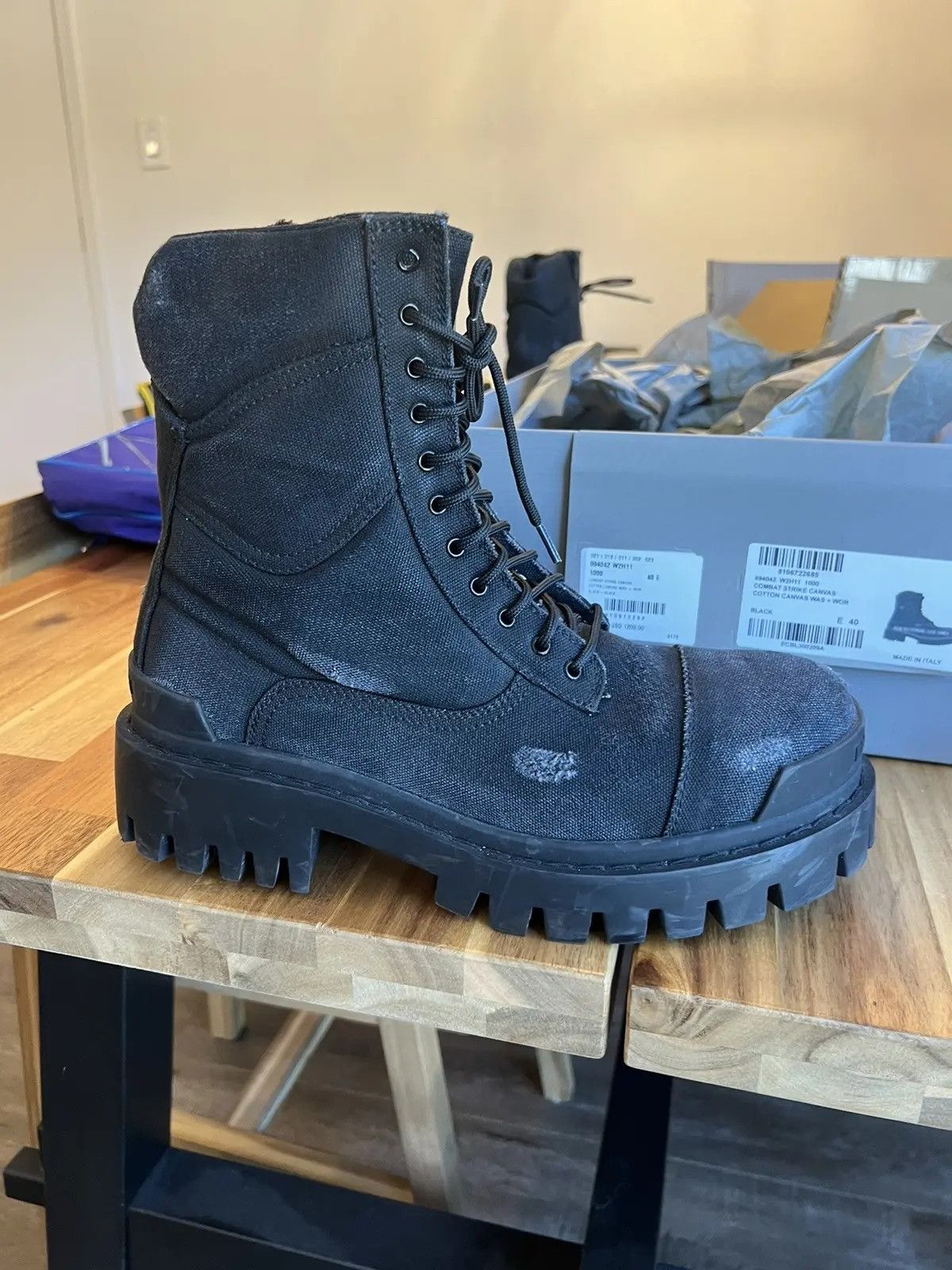 Balenciaga Balenciaga Combat Strike Boot | Grailed