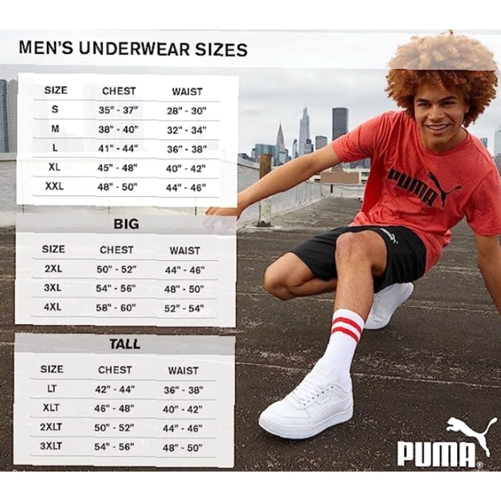Puma PUMA Mens 3 Pack Performance Boxer Briefs Shirt Boxer Briefs Black Grey Small US Mens Size 36R - 5 Thumbnail